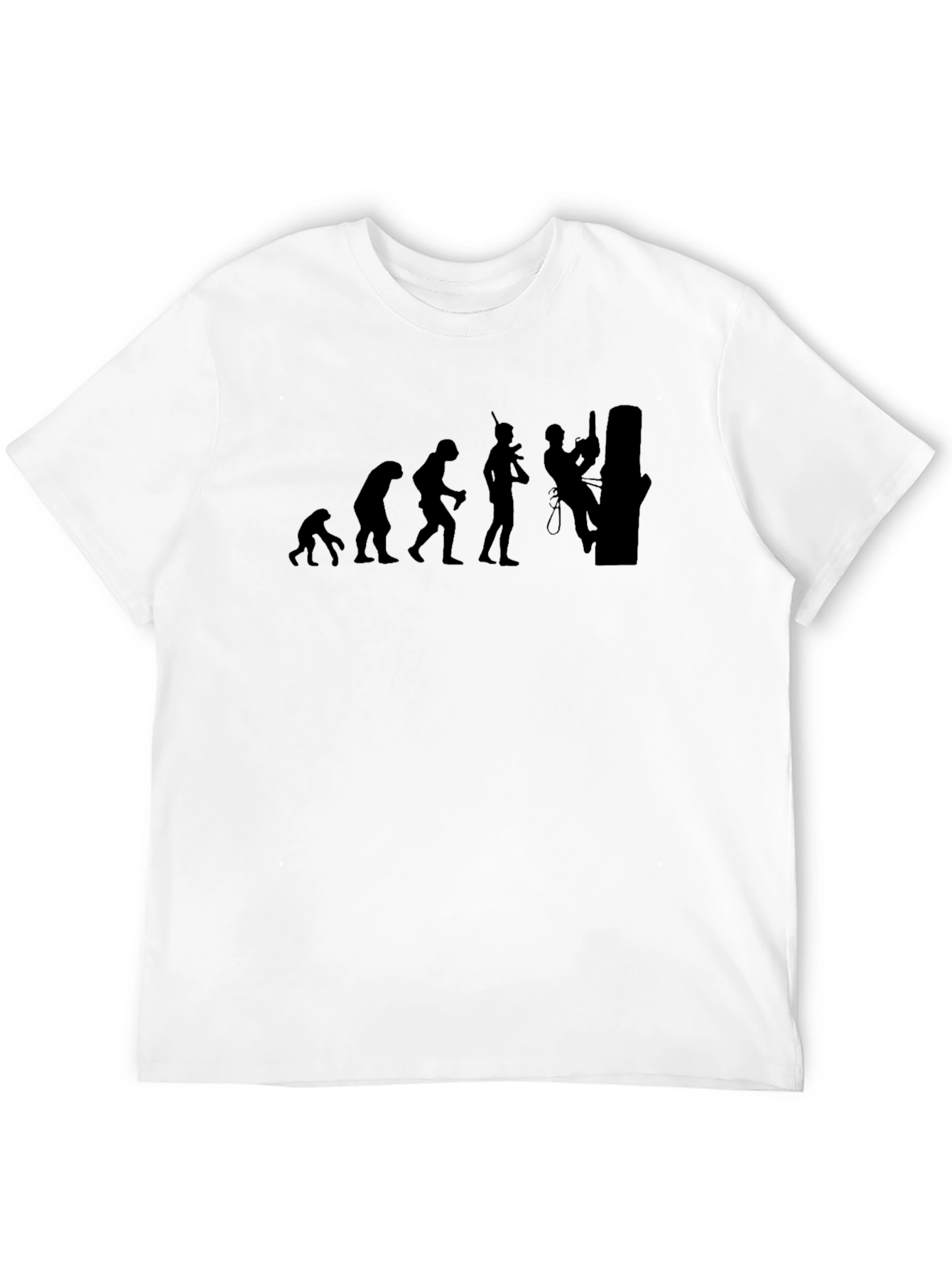 Evolution of Arborist Black T-Shirt