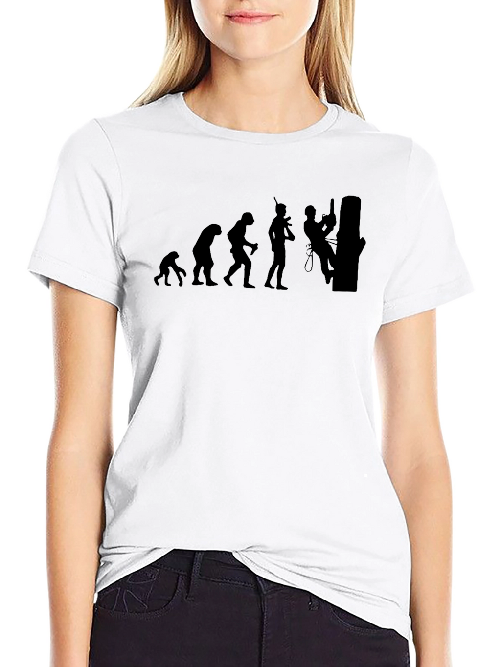 Evolution of Arborist Black T-Shirt