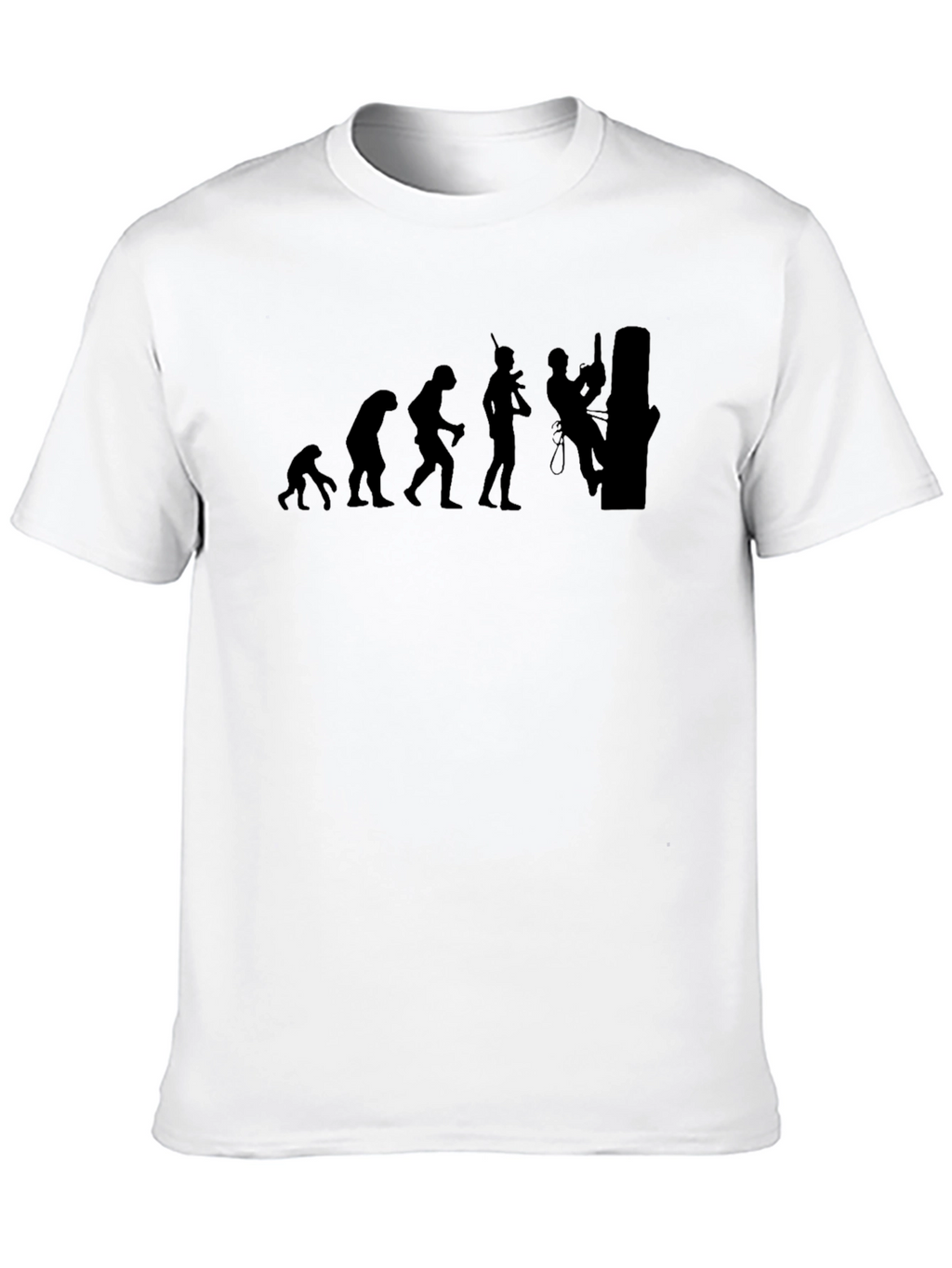 Evolution of Arborist Black T-Shirt