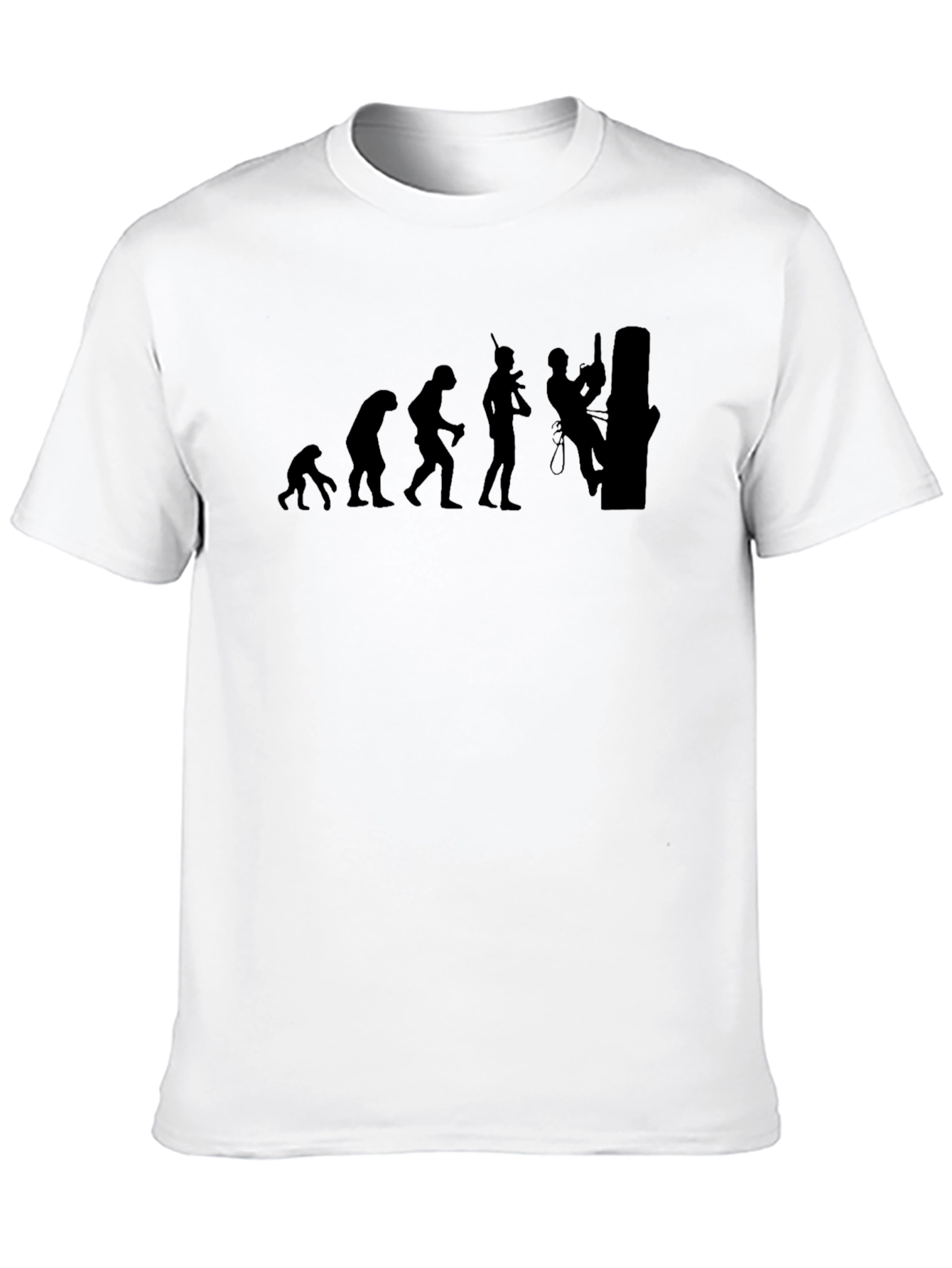 Evolution of Arborist Black T-Shirt
