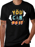 Motivational You Can Do It Black T-Shirt