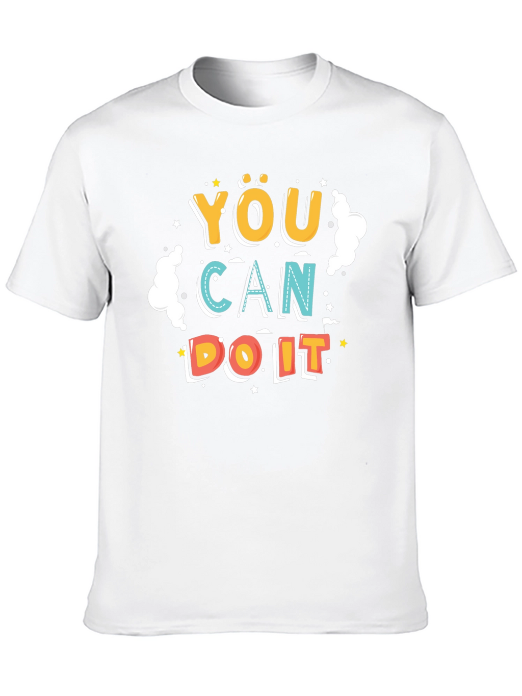 Motivational You Can Do It Black T-Shirt