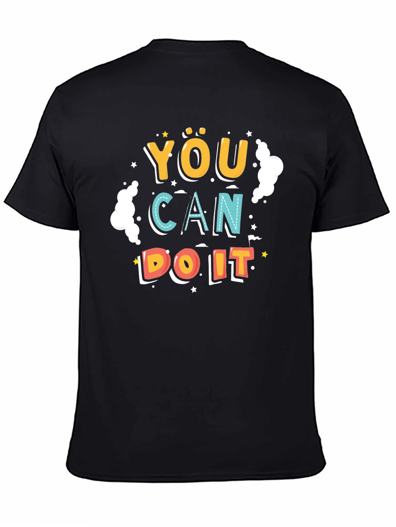 Motivational You Can Do It Black T-Shirt