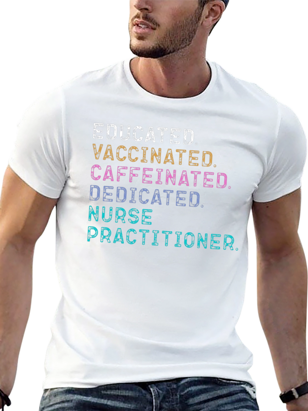 Educated Vaccinated Nurse Practitioner Graphic Tee