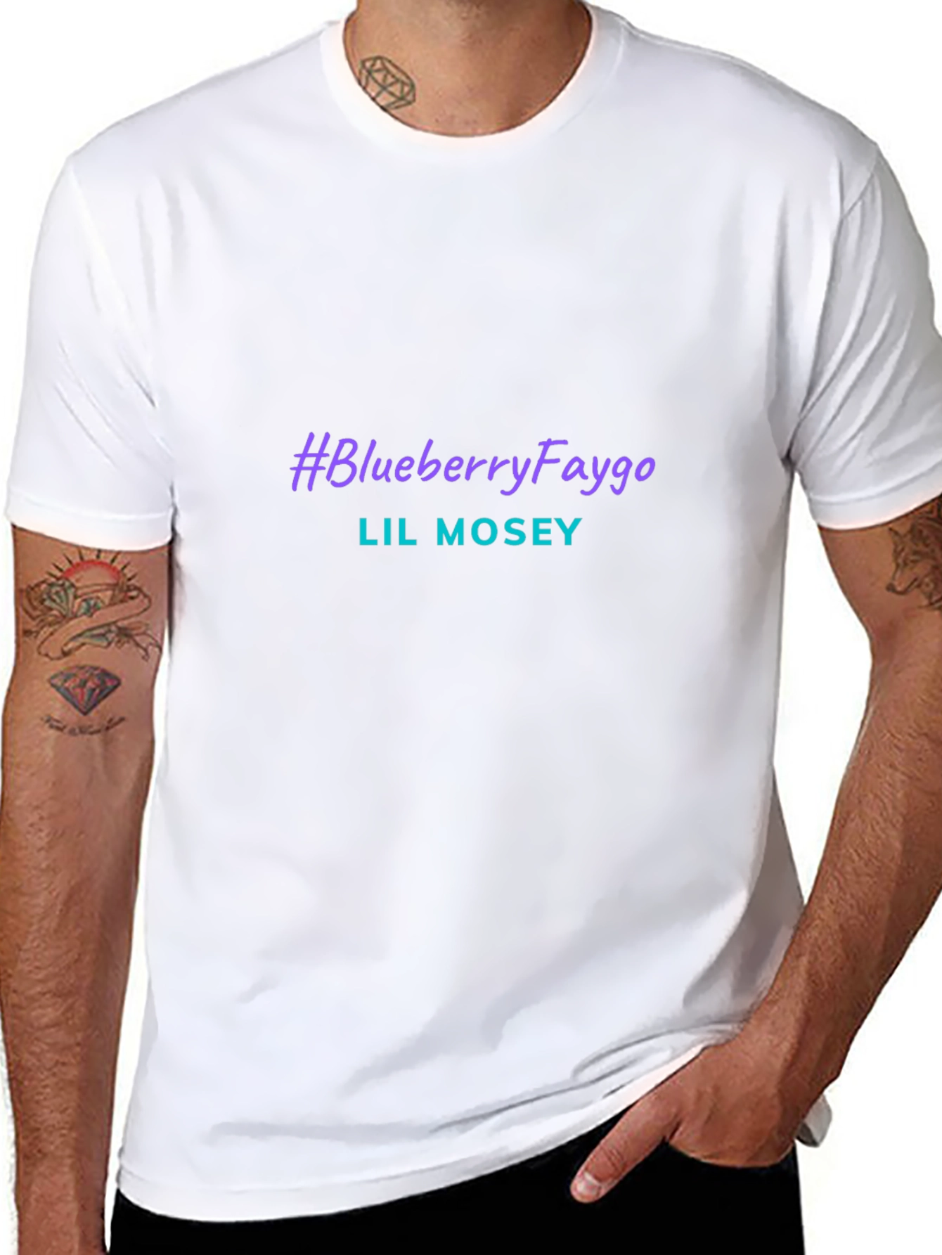 Lil Mosey Blueberry Faygo Graphic Tee - Black