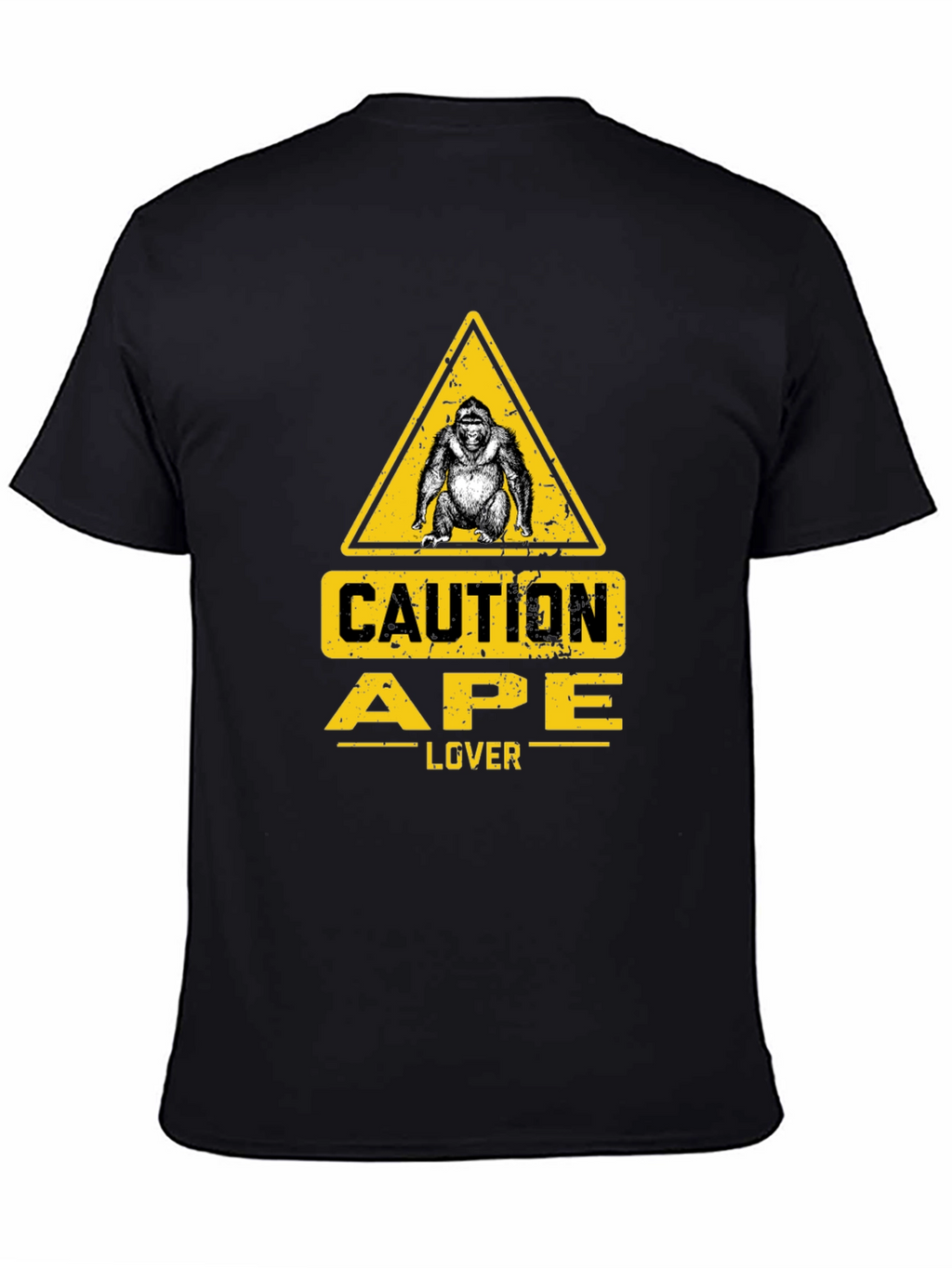 Caution Ape Lover Black T-Shirt