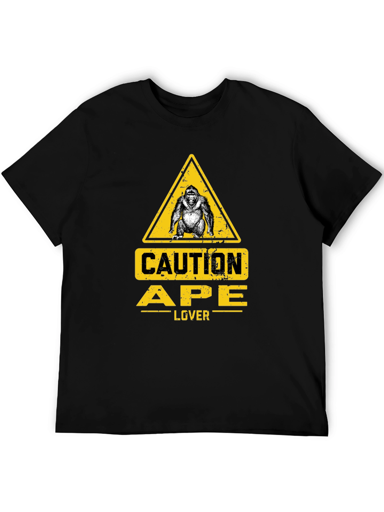 Caution Ape Lover Black T-Shirt