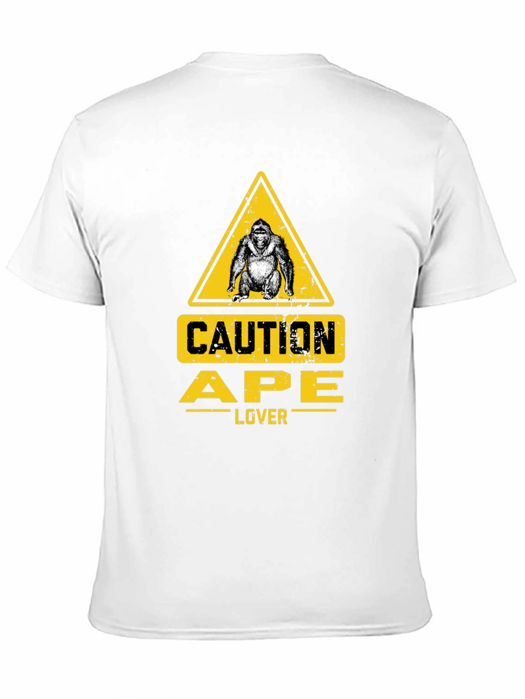 Caution Ape Lover Black T-Shirt
