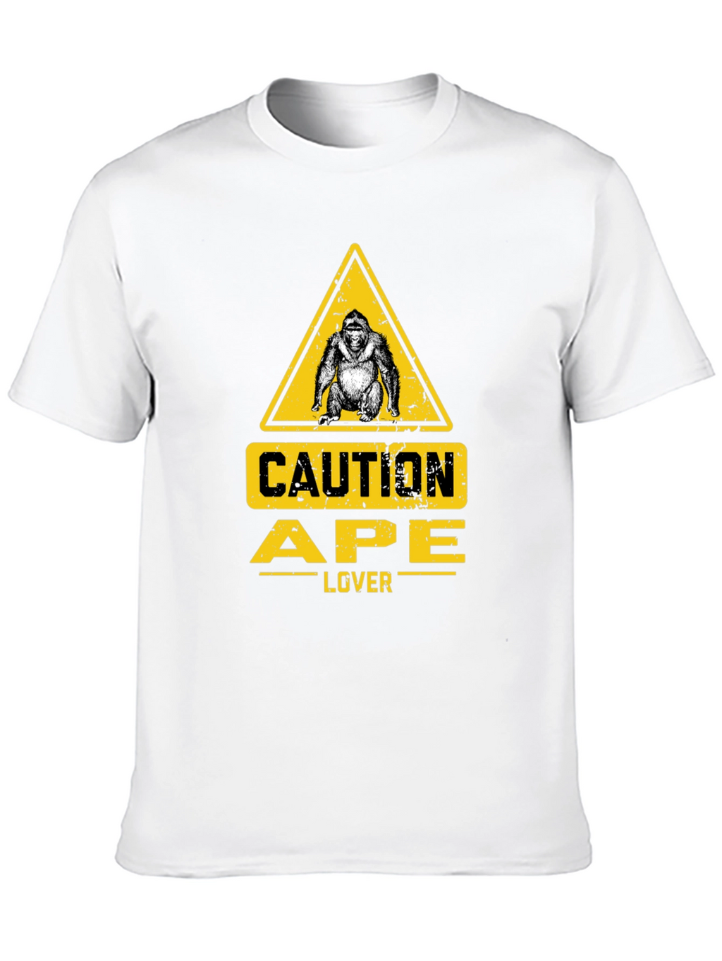 Caution Ape Lover Black T-Shirt