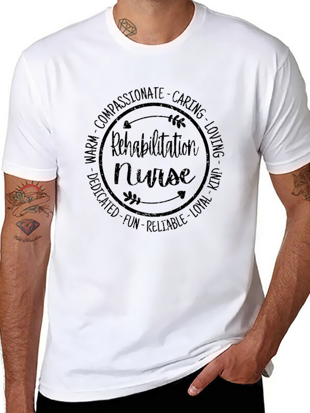 Rehabilitation Nurse T-Shirt - Compassionate Caring Tee
