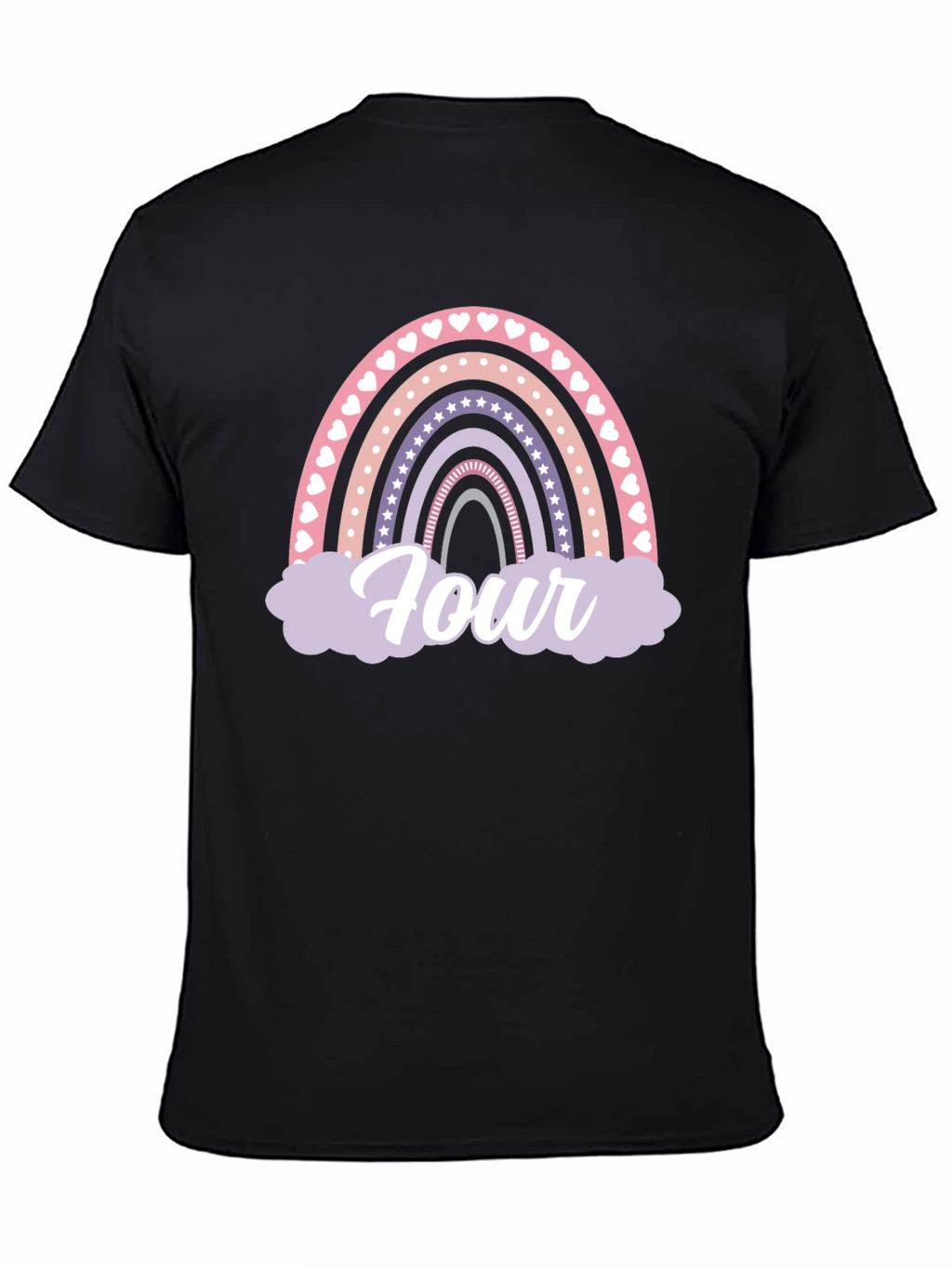 Rainbow Four Birthday T-Shirt