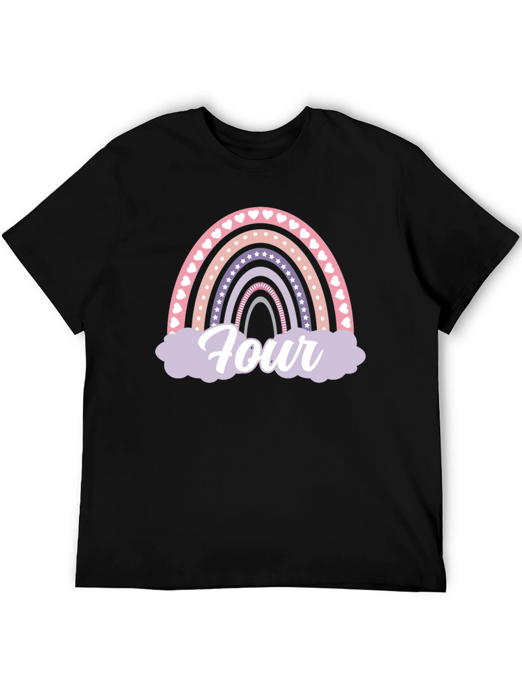 Rainbow Four Birthday T-Shirt