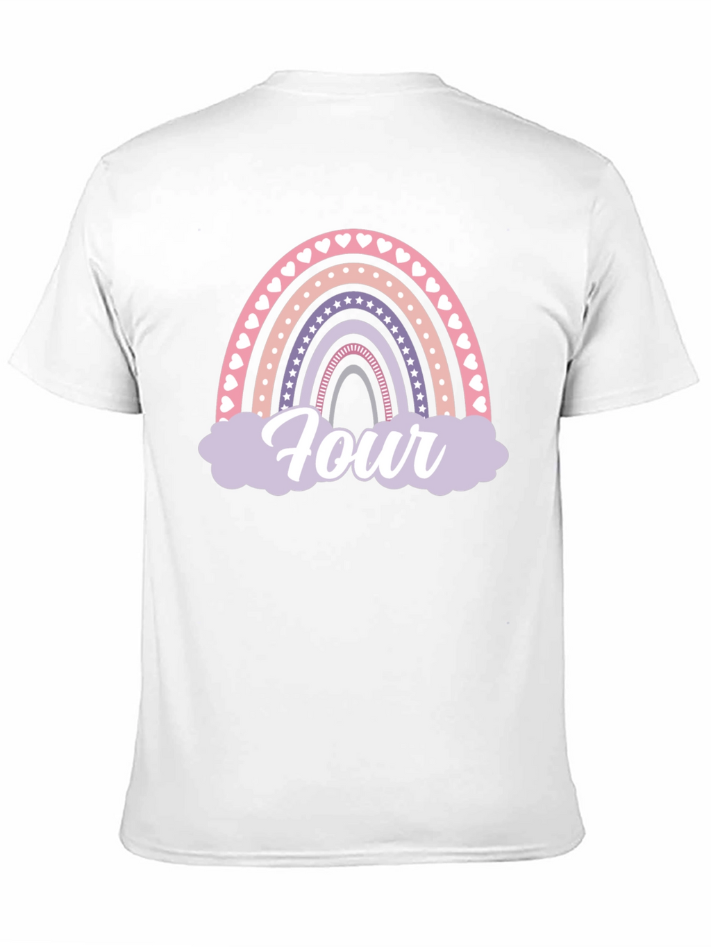 Rainbow Four Birthday T-Shirt