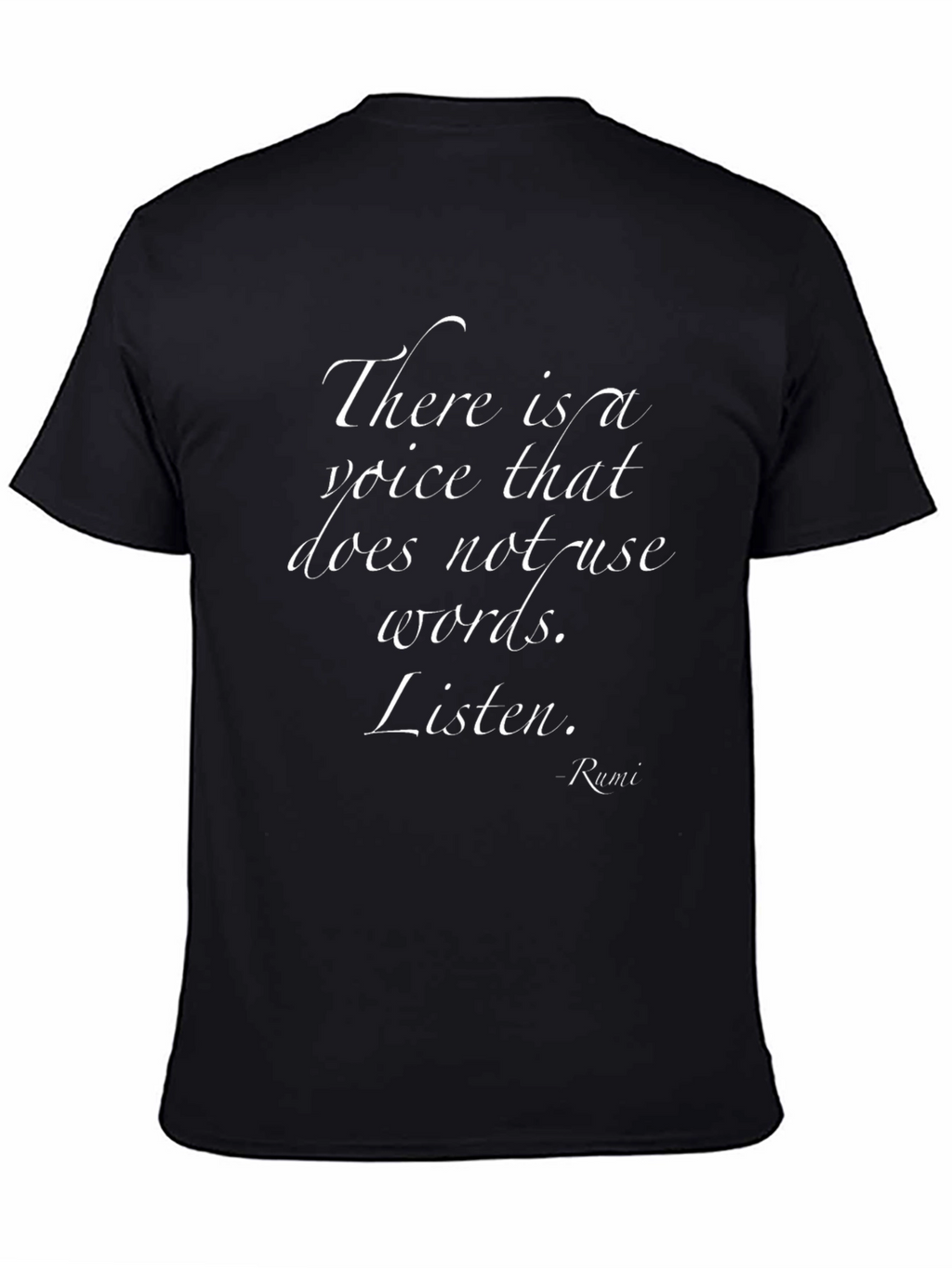 Inspirational Rumi Quote T-Shirt - Black