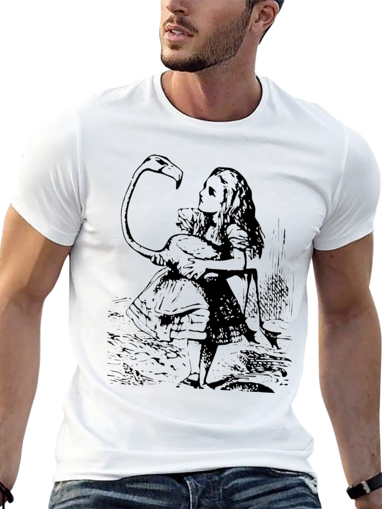 Alice in Wonderland Flamingo T-Shirt