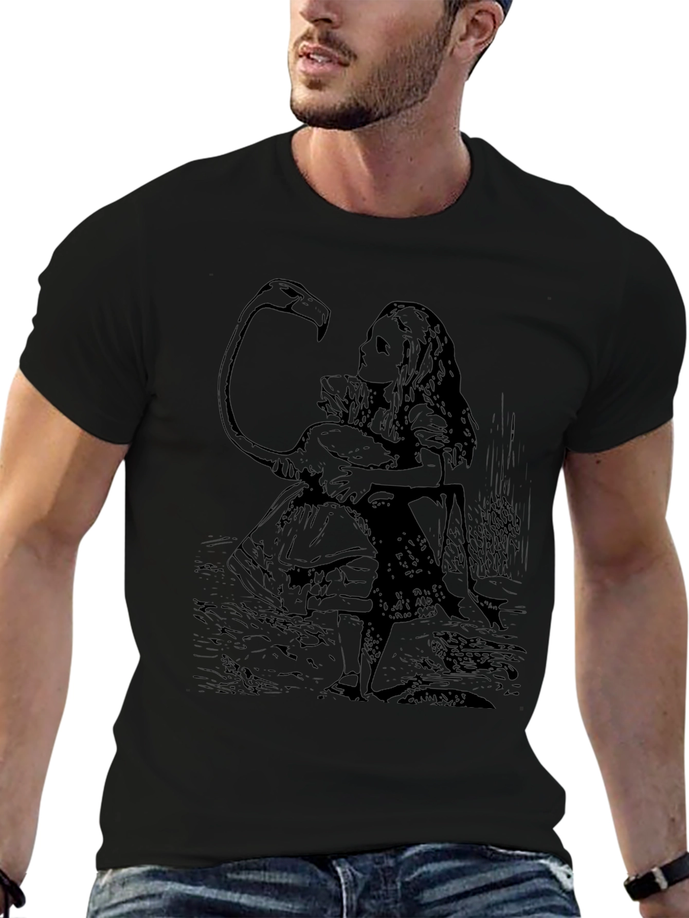 Alice in Wonderland Flamingo T-Shirt