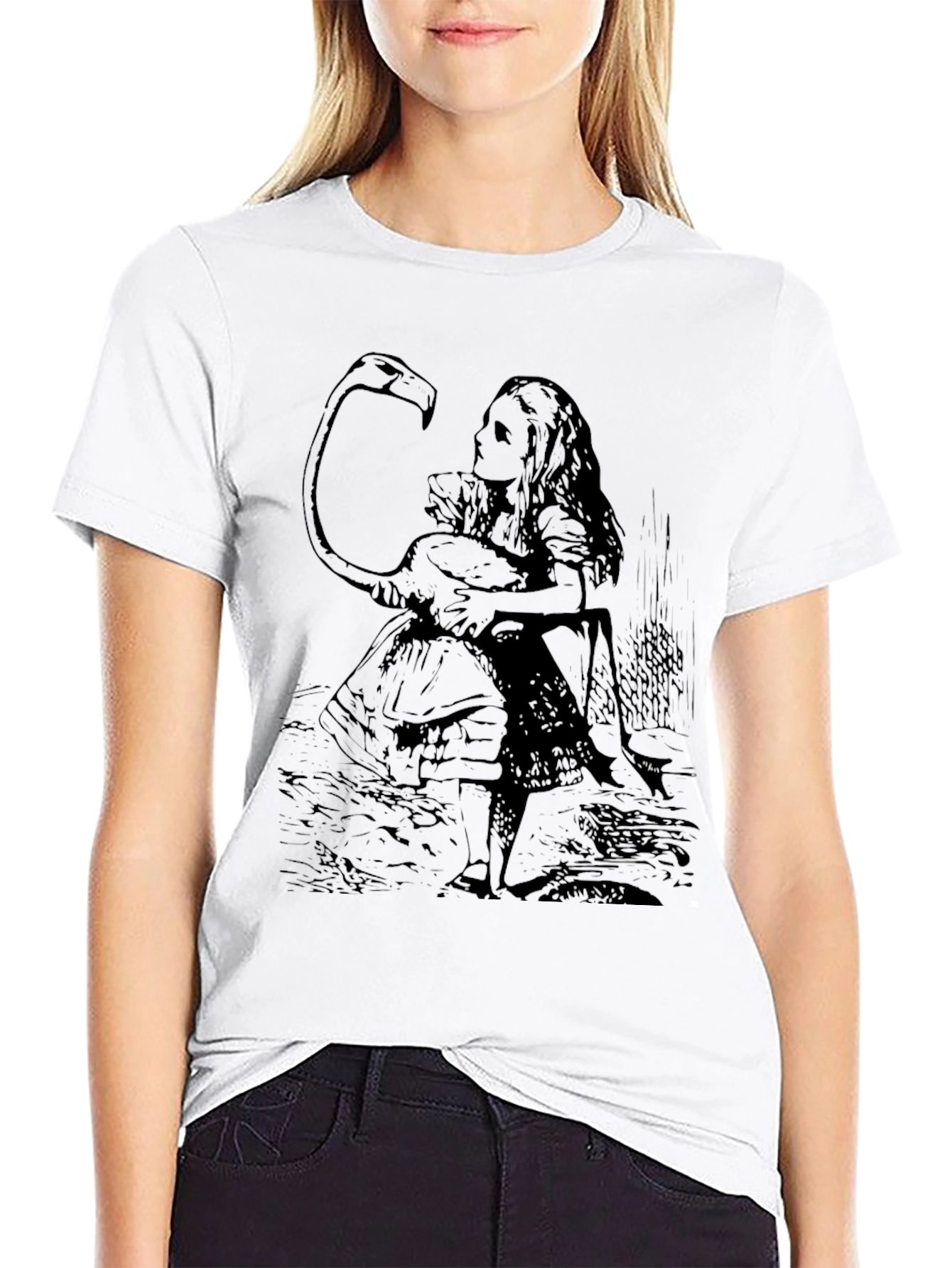 Alice in Wonderland Flamingo T-Shirt
