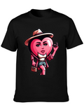 Heart Lady Graphic Tee - Trendy Valentines Day Shirt