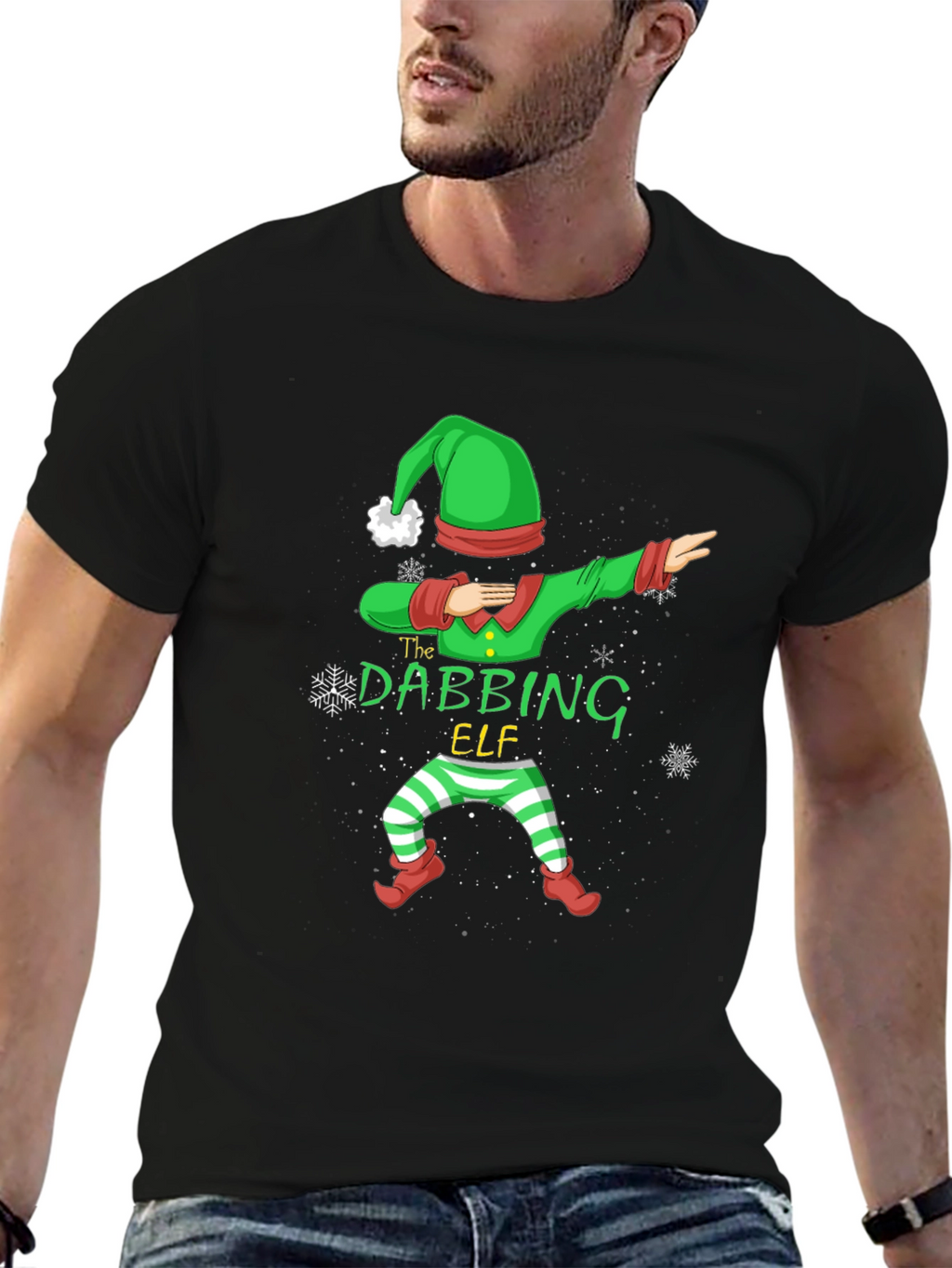 Dabbing Elf Christmas Holiday T-Shirt