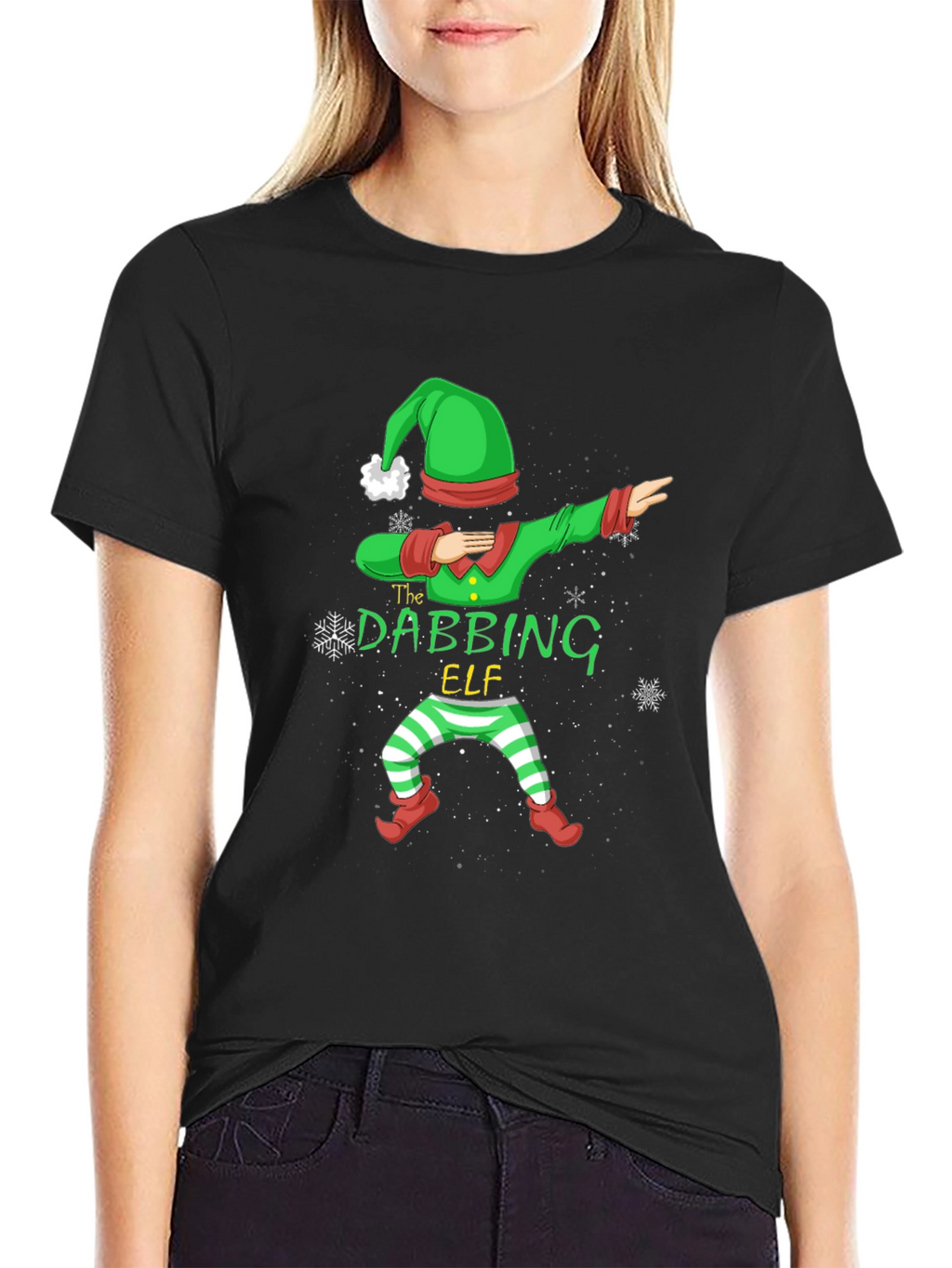 Dabbing Elf Christmas Holiday T-Shirt