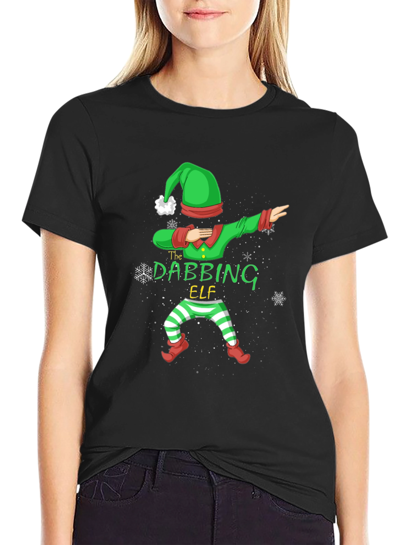 Dabbing Elf Christmas Holiday T-Shirt