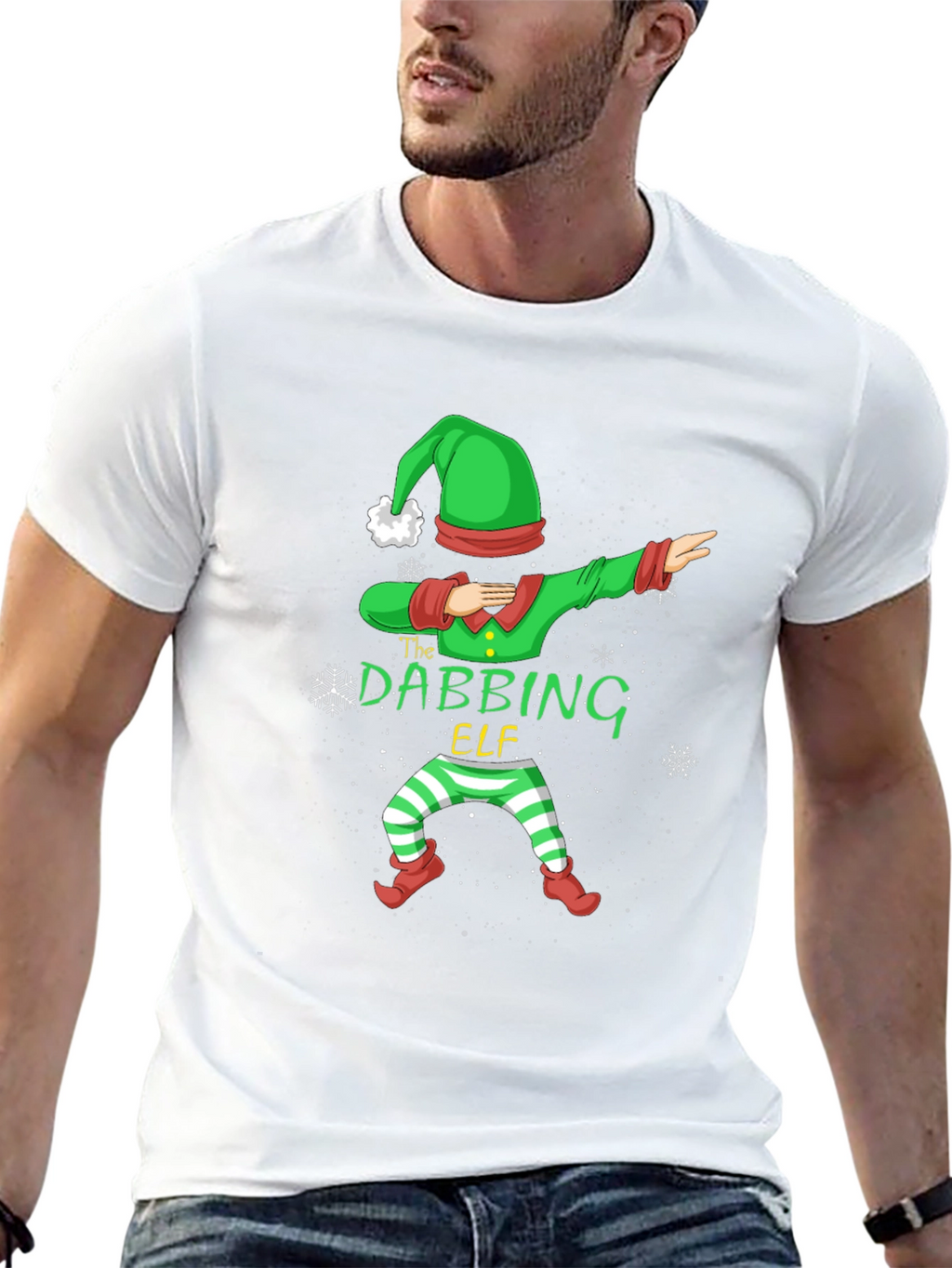 Dabbing Elf Christmas Holiday T-Shirt