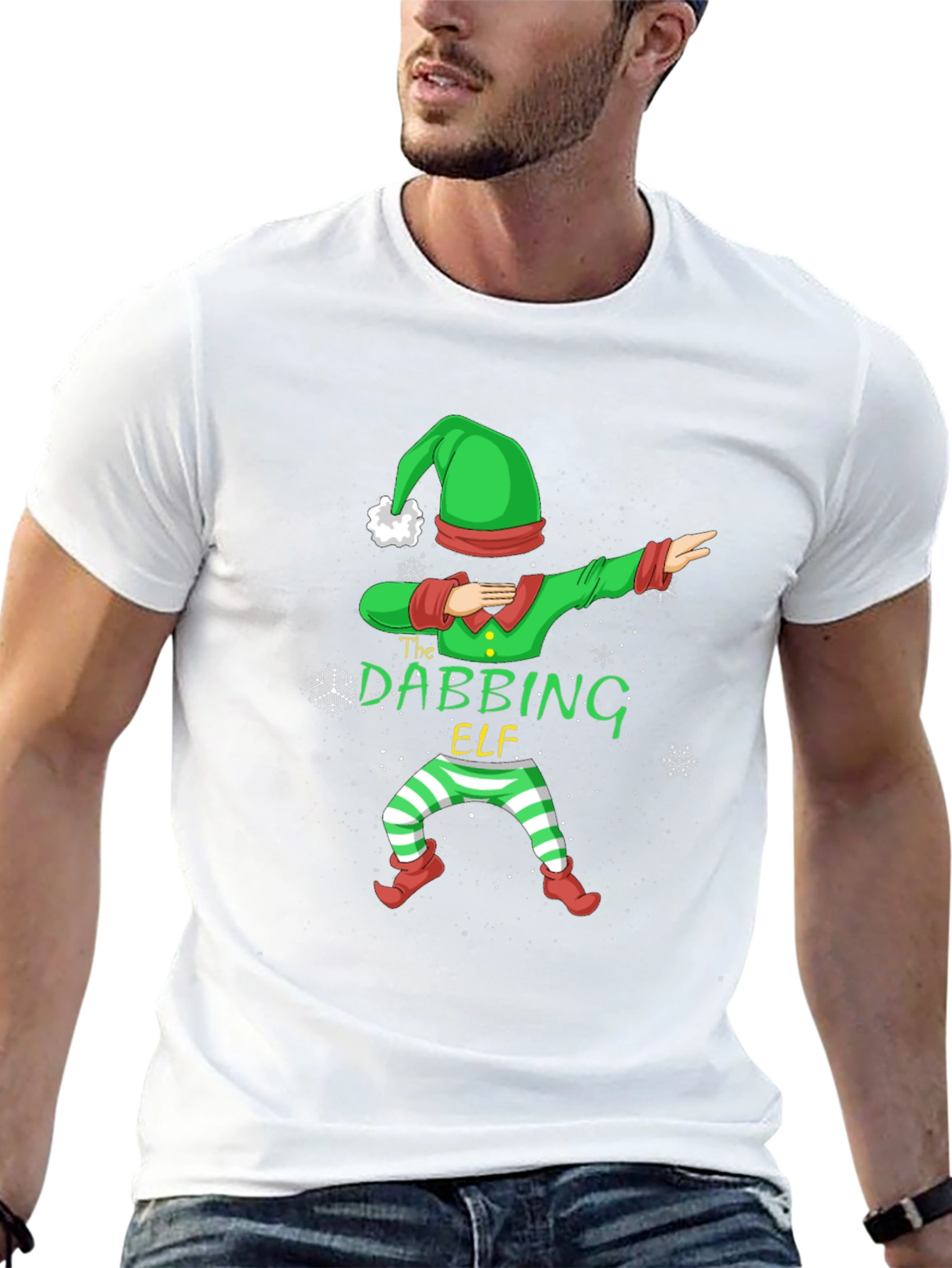 Dabbing Elf Christmas Holiday T-Shirt