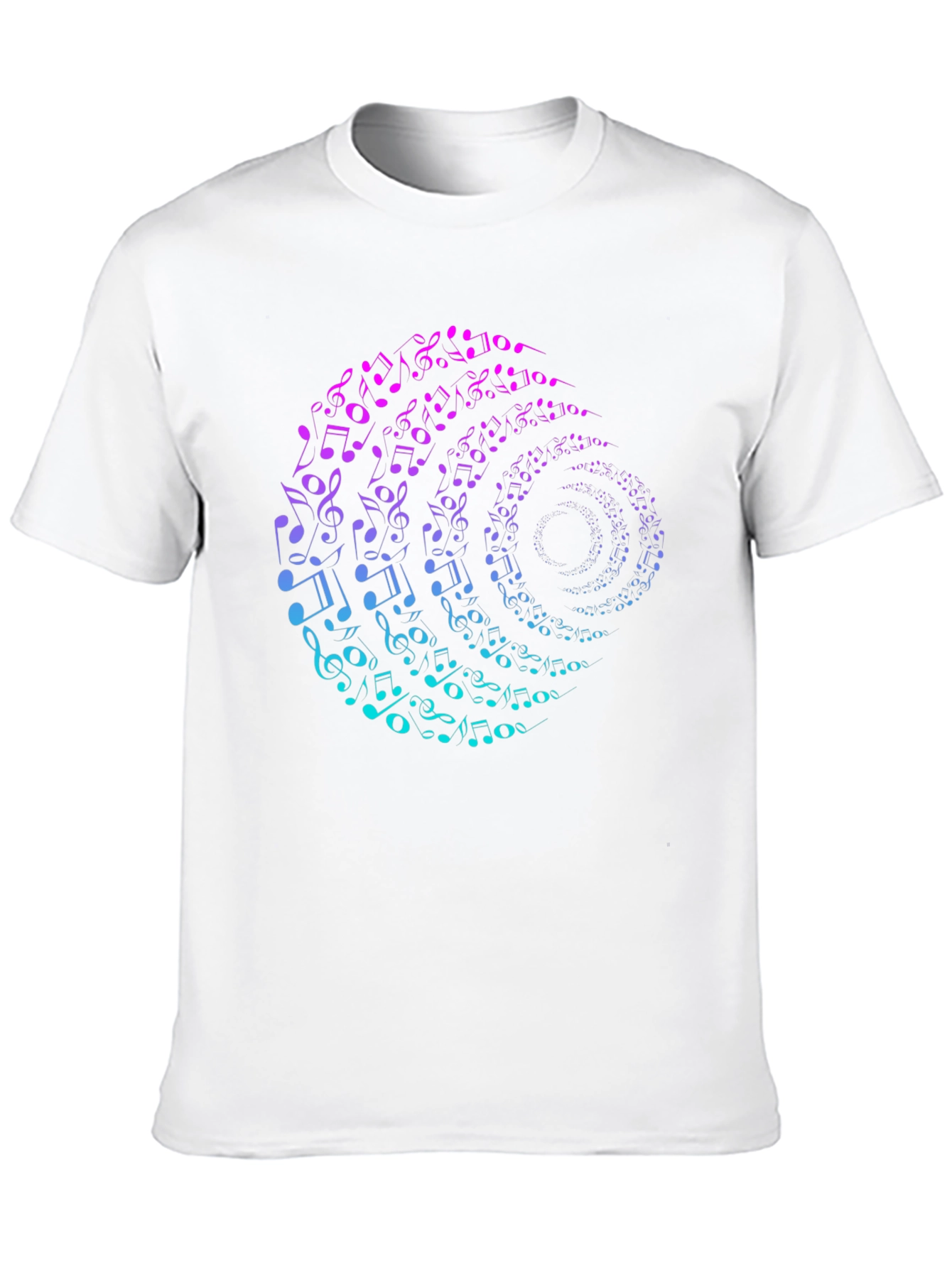 Musical Note Swirl Graphic Tee