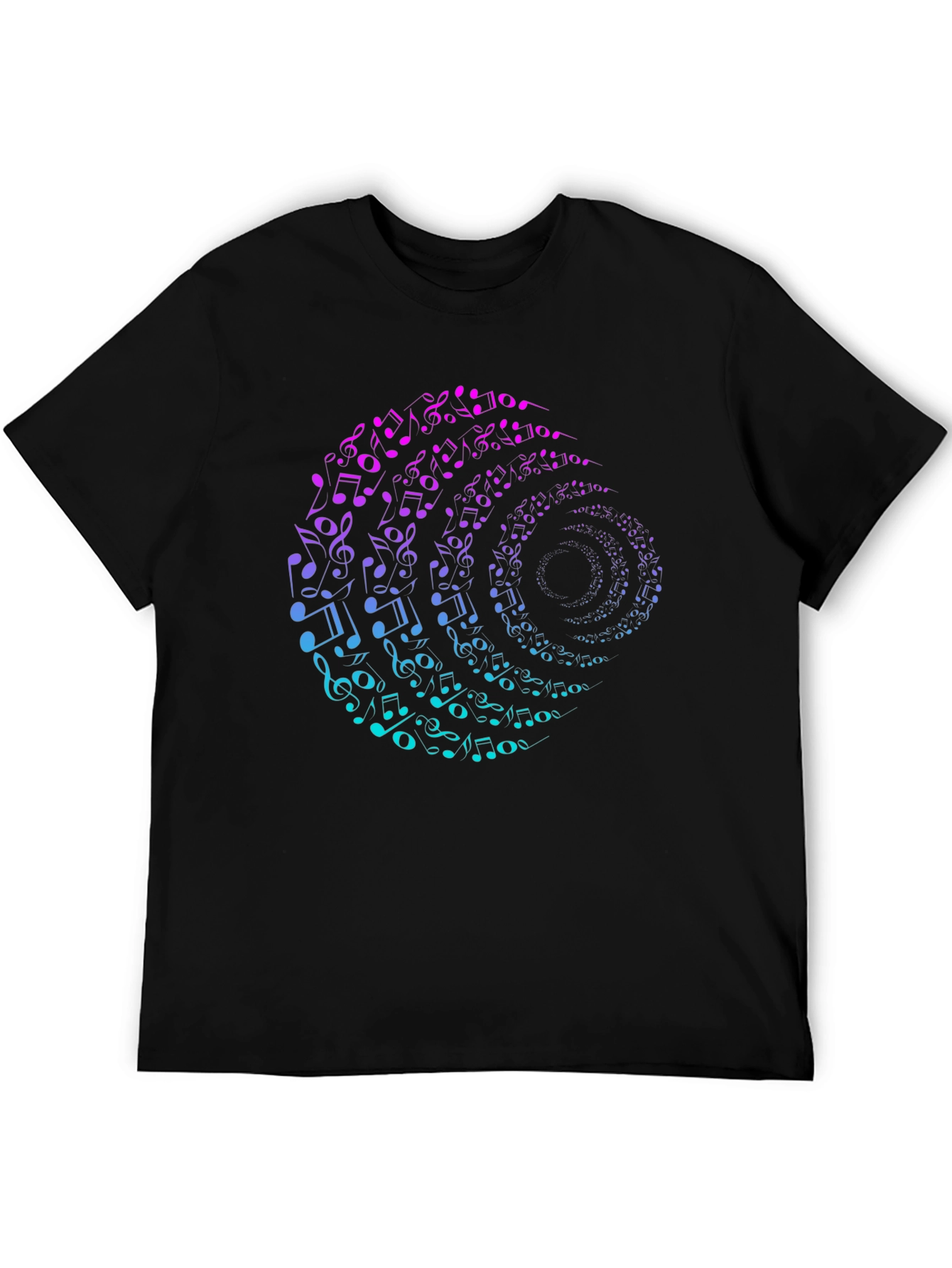 Musical Note Swirl Graphic Tee