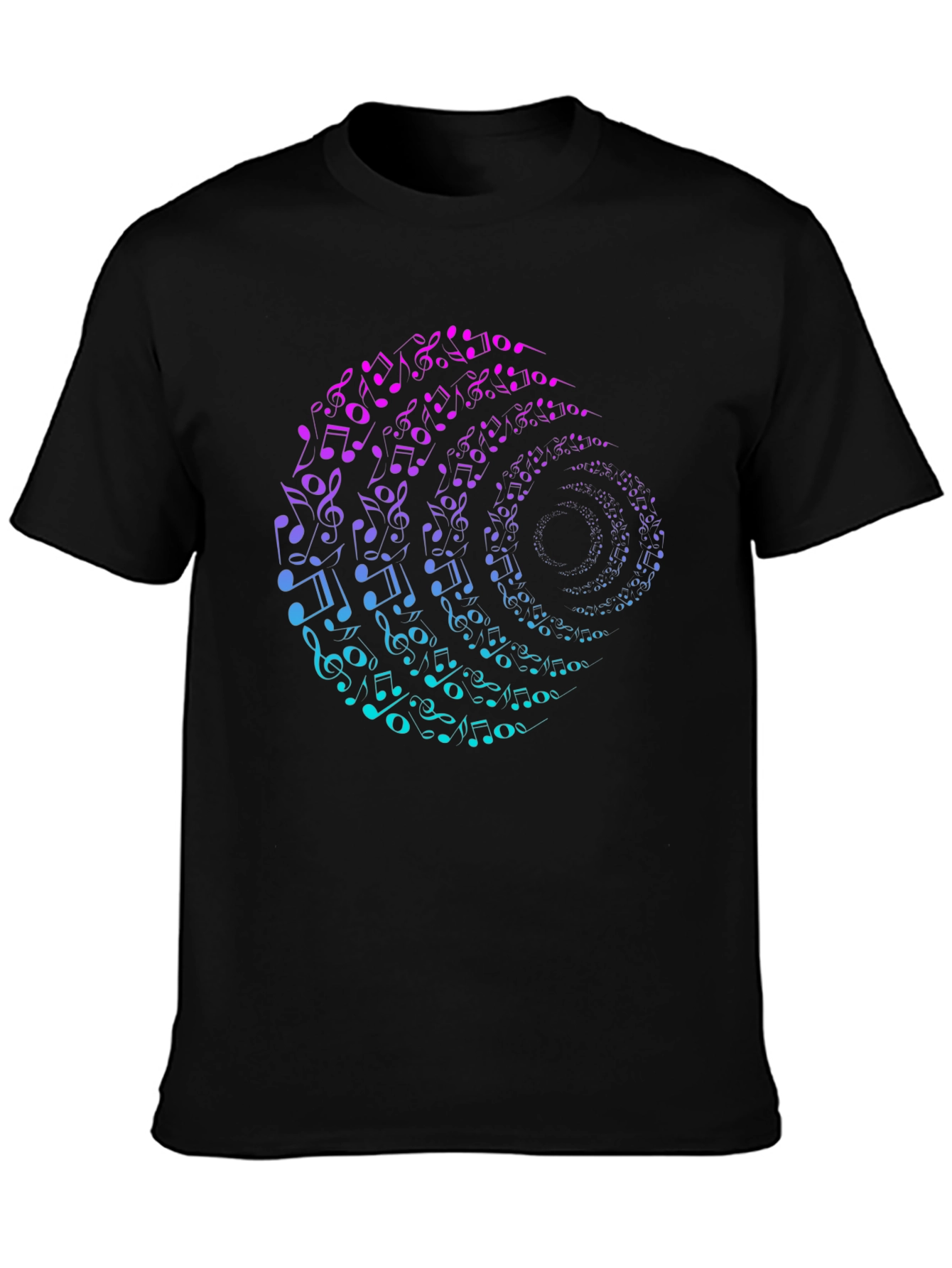 Musical Note Swirl Graphic Tee