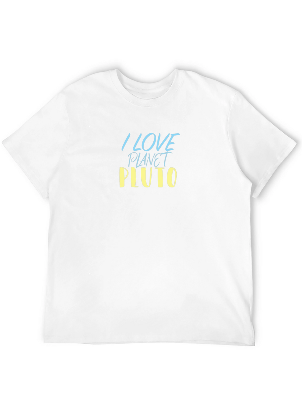 I Love Planet Pluto Black T-Shirt