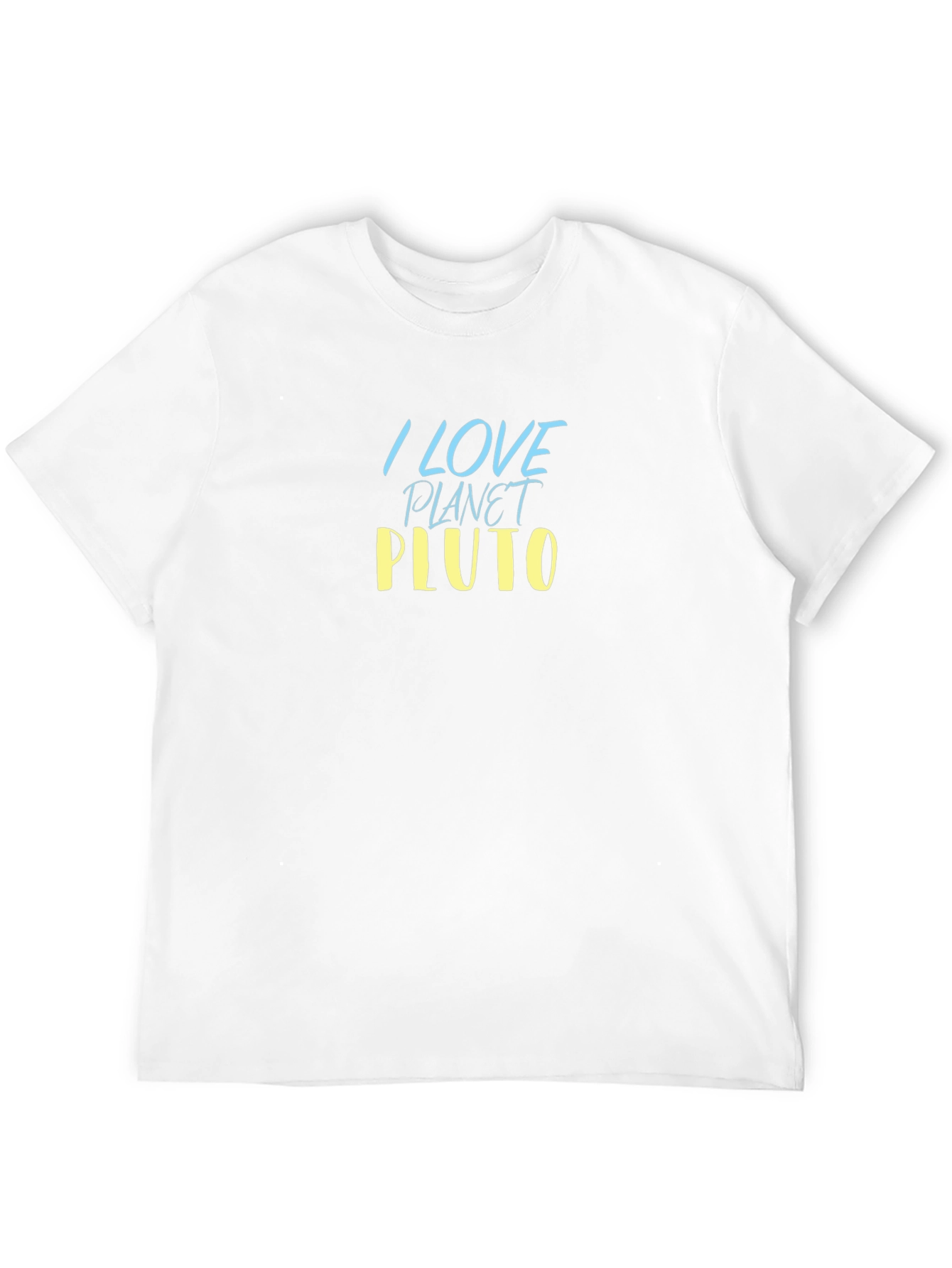 I Love Planet Pluto Black T-Shirt