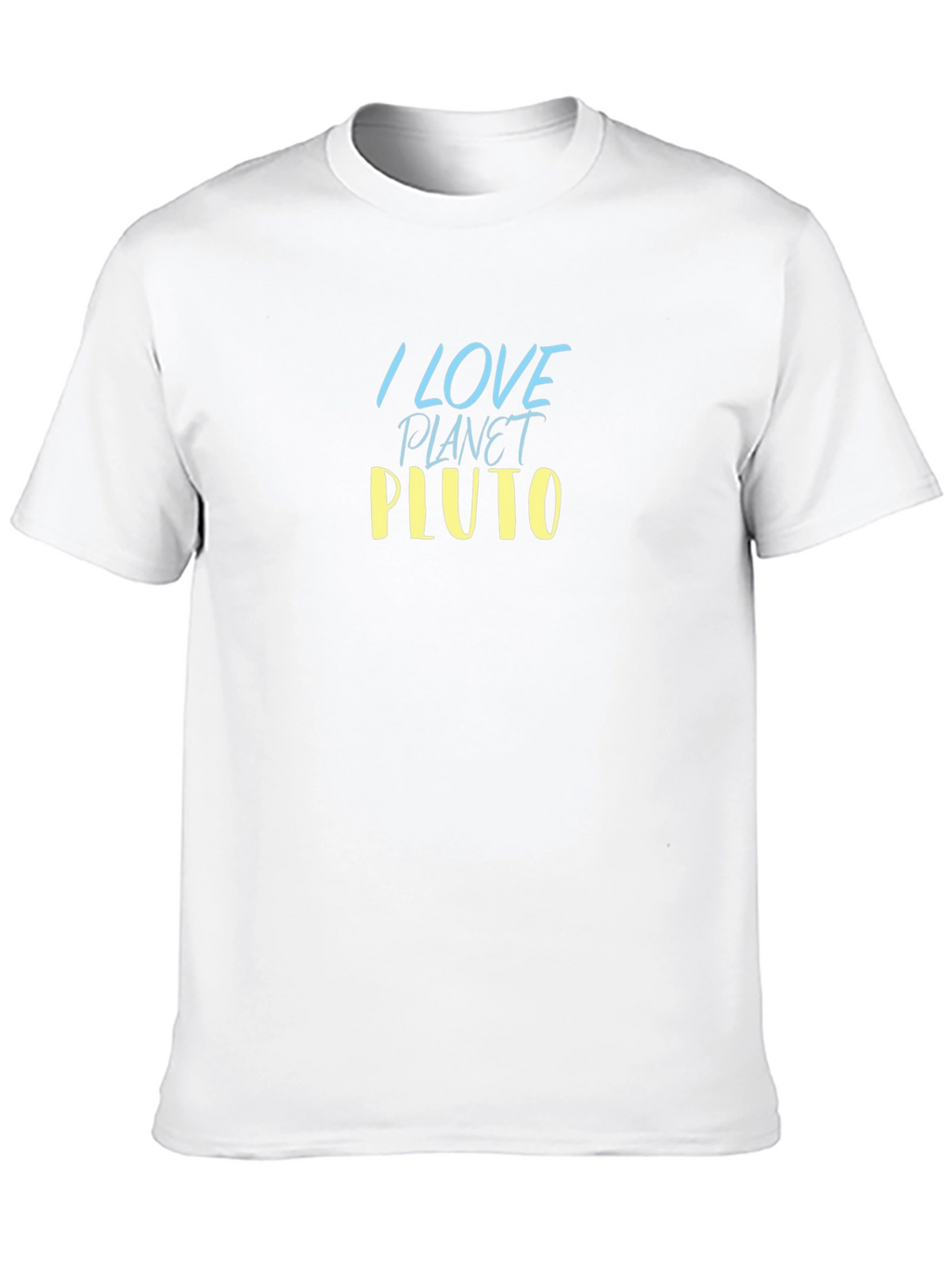 I Love Planet Pluto Black T-Shirt