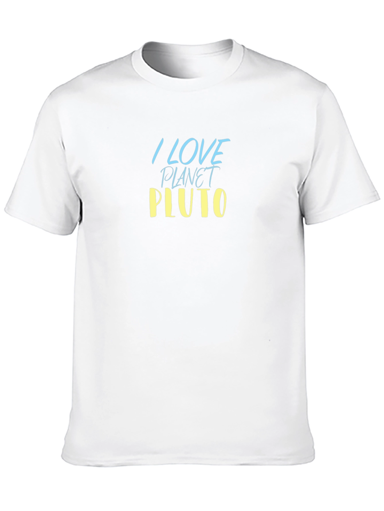 I Love Planet Pluto Black T-Shirt