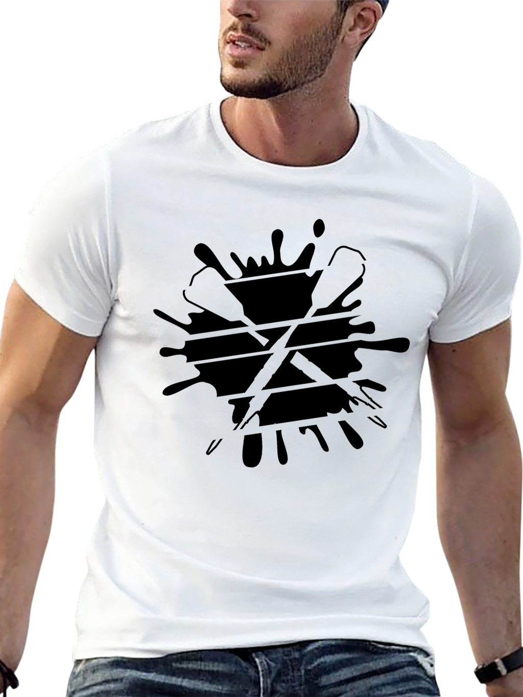 Lacrosse Sticks Black T-Shirt