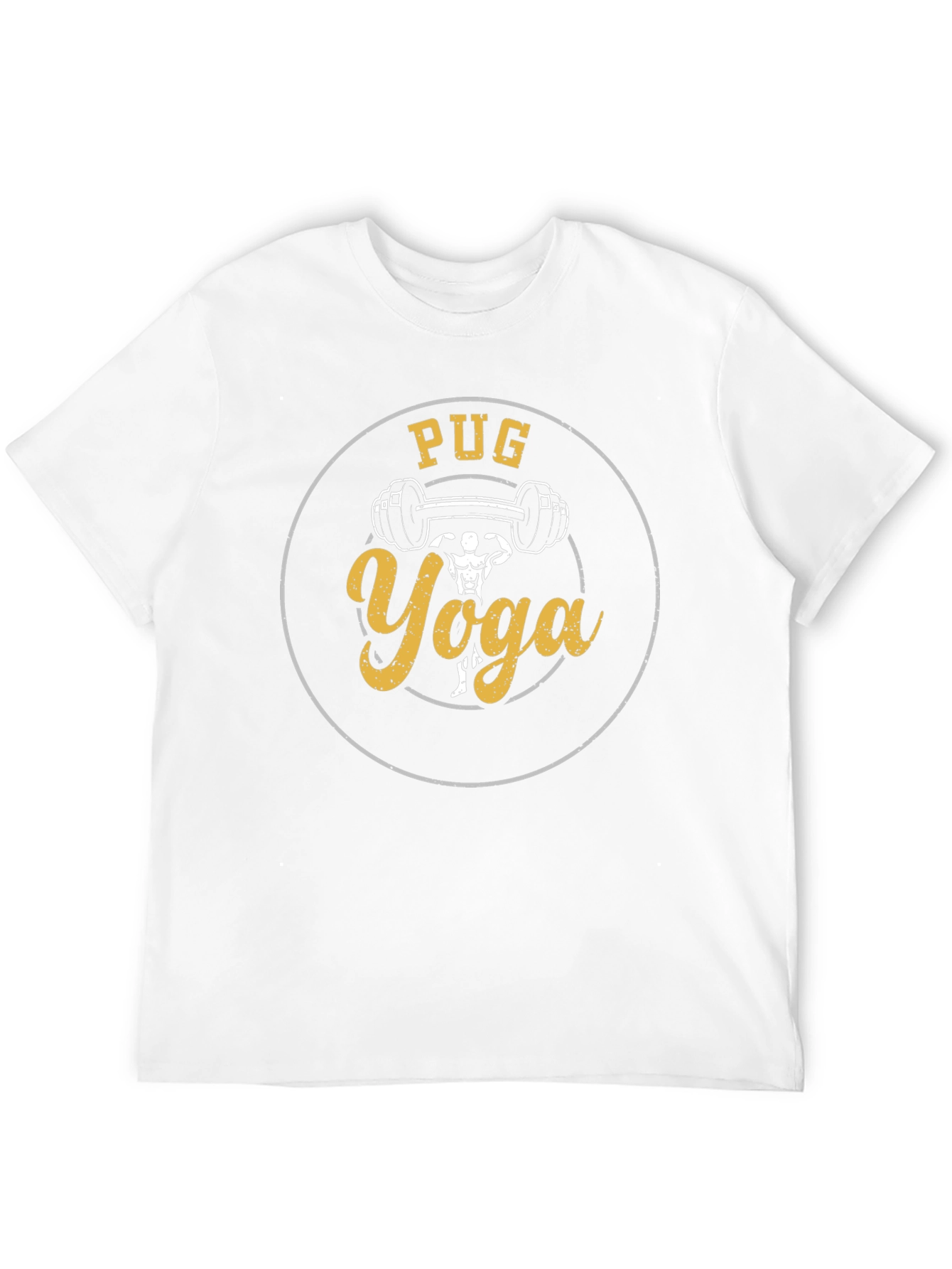 Pug Yoga T-Shirt - Weightlifting Funny Tee