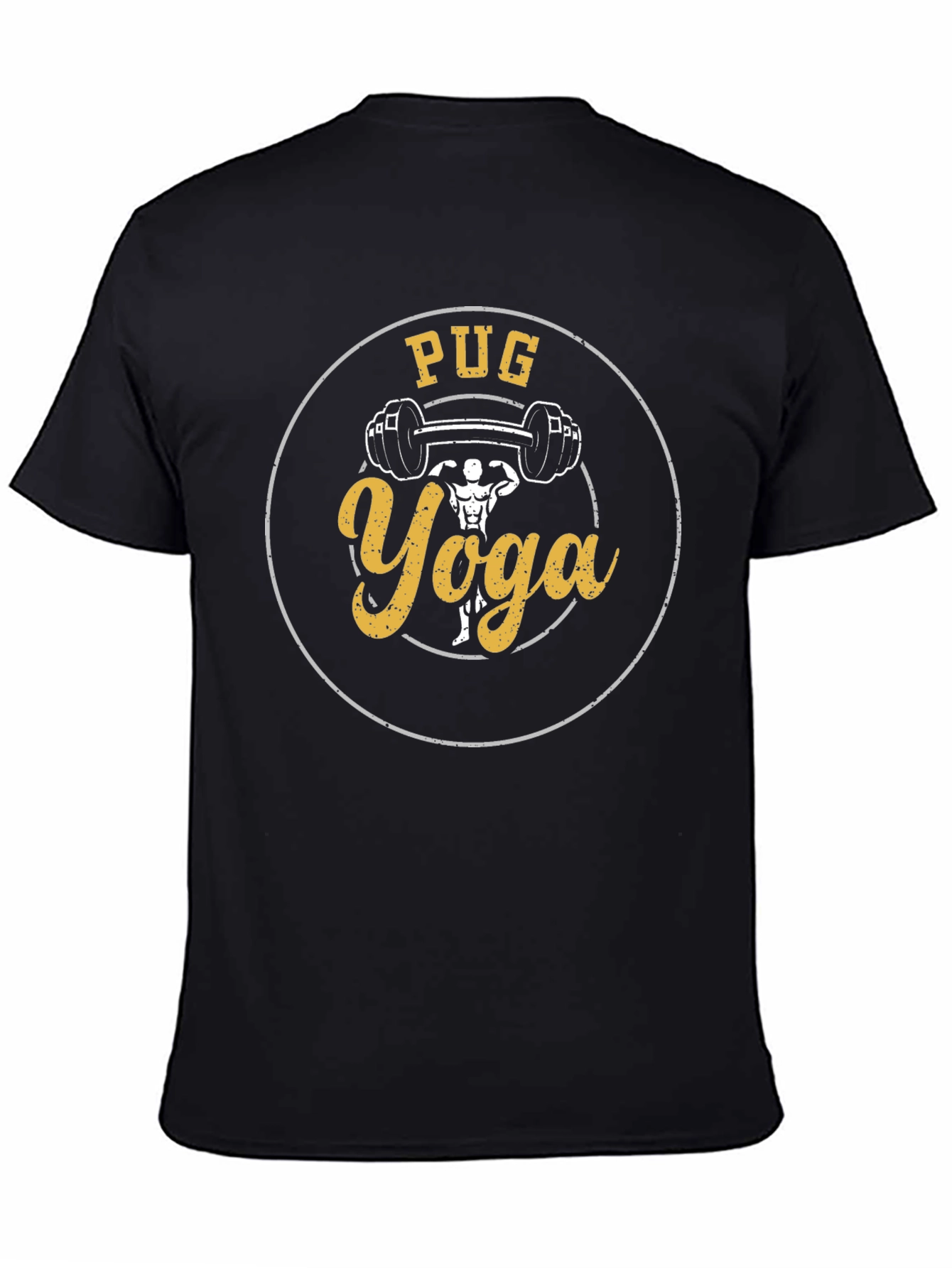 Pug Yoga T-Shirt - Weightlifting Funny Tee