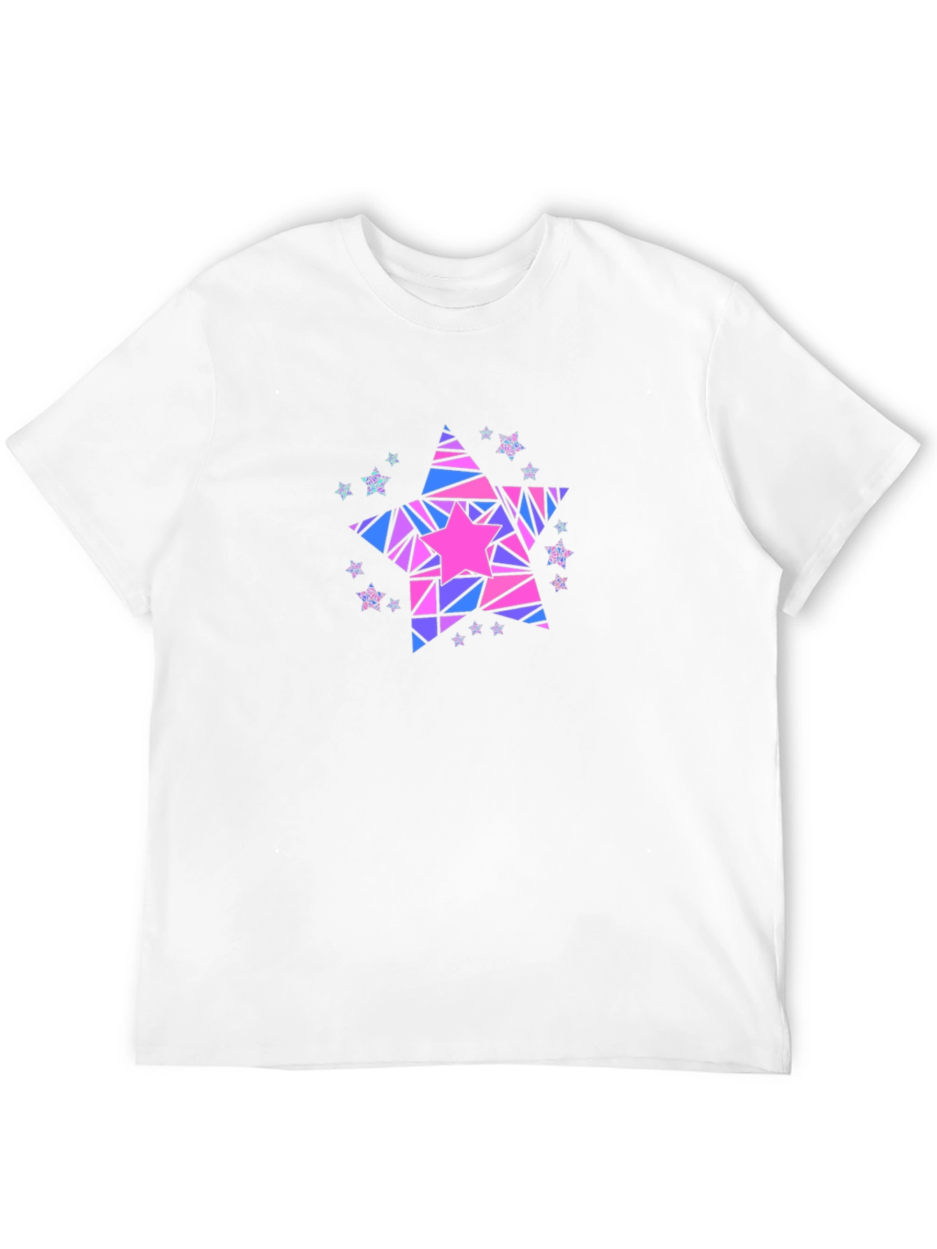 Geometric Star Graphic T-Shirt - Black