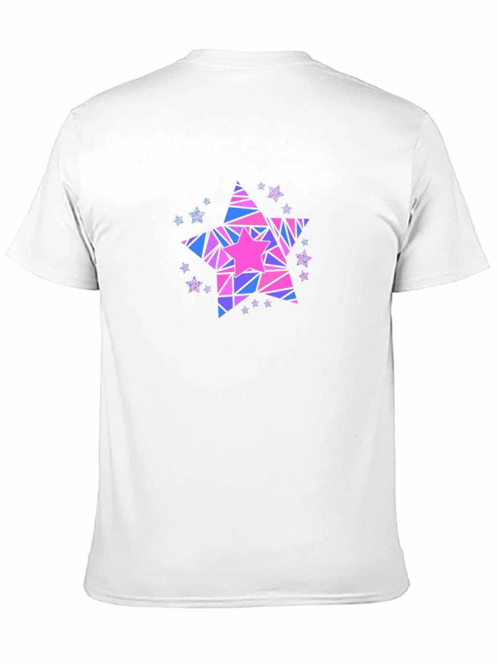 Geometric Star Graphic T-Shirt - Black