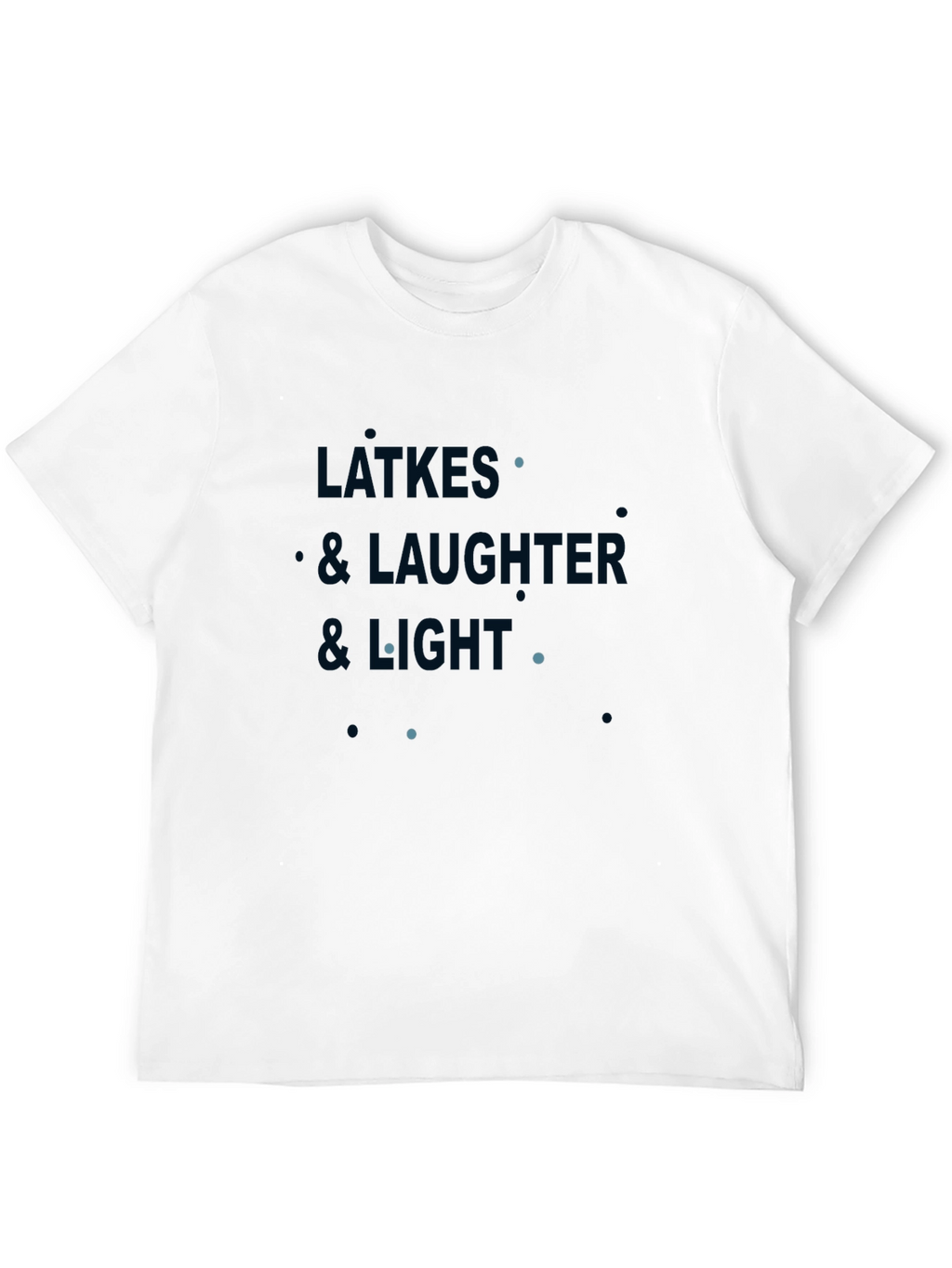 Latkes Laughter Light Black Graphic Tee