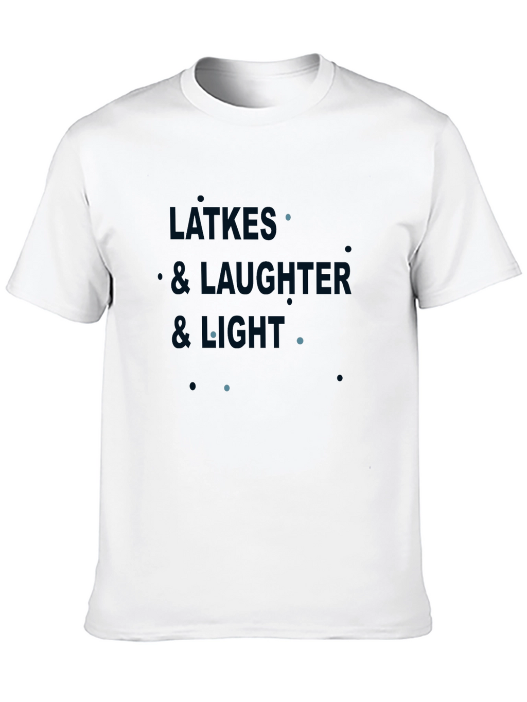 Latkes Laughter Light Black Graphic Tee