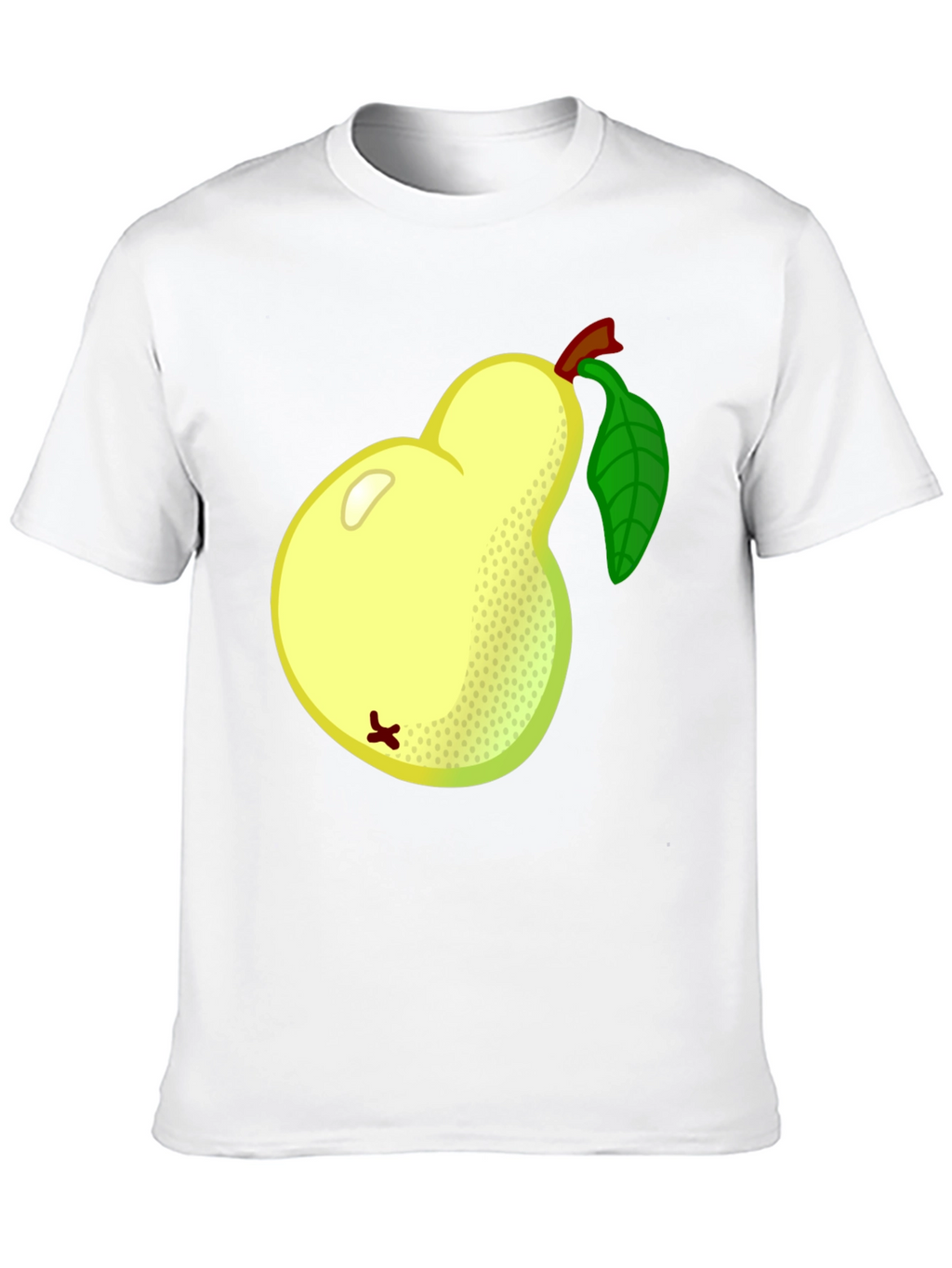 Pear Graphic Tee - Black Cotton T-Shirt