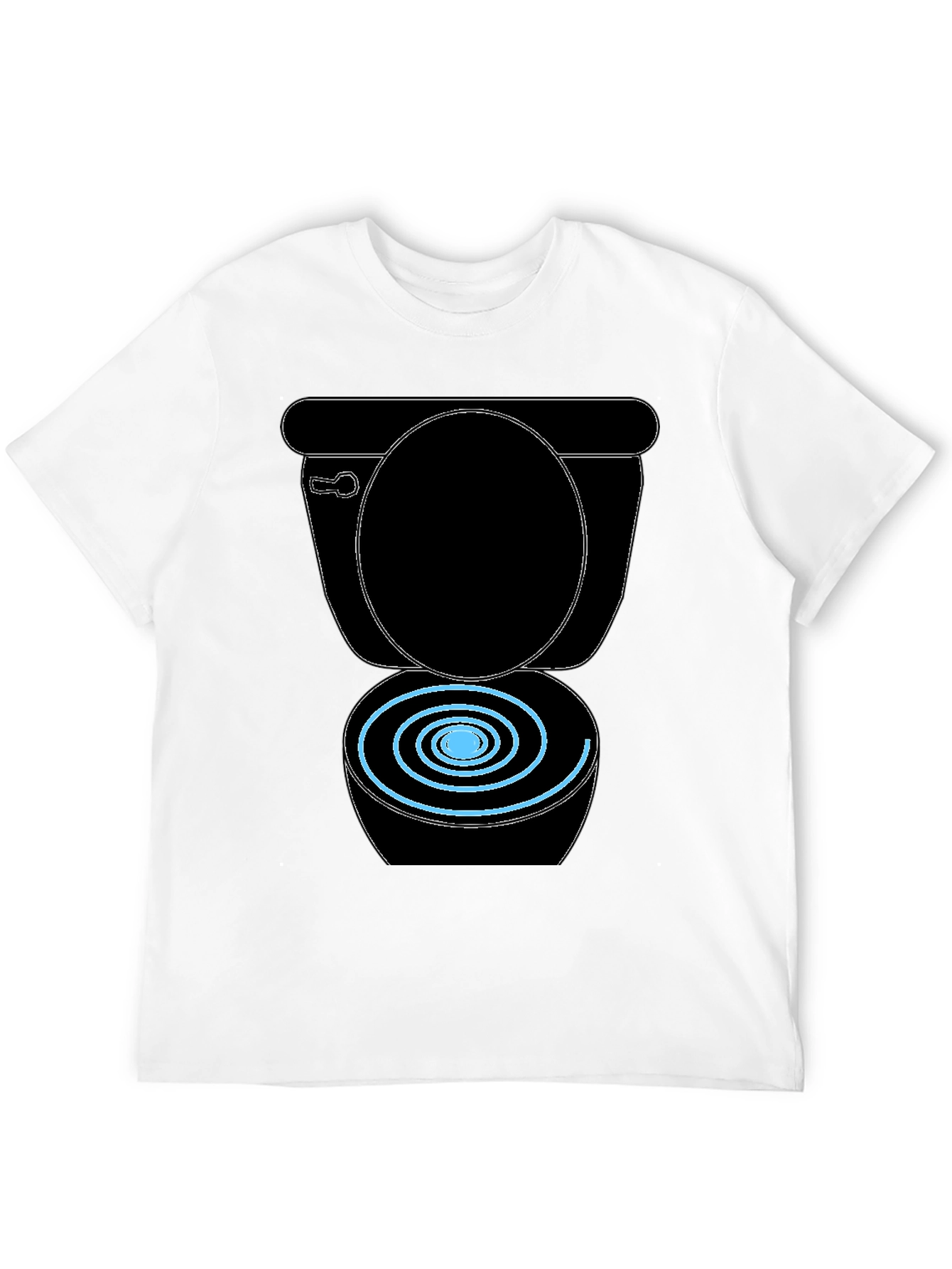 Toilet Humor Black Graphic Tee