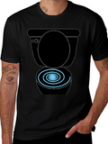 Toilet Humor Black Graphic Tee
