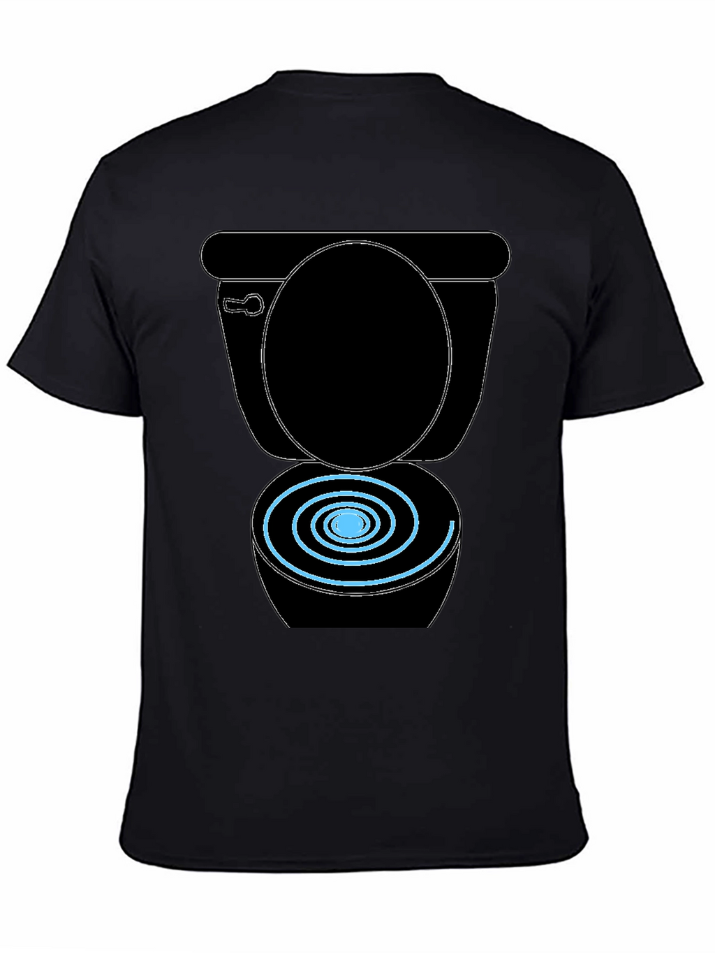 Toilet Humor Black Graphic Tee