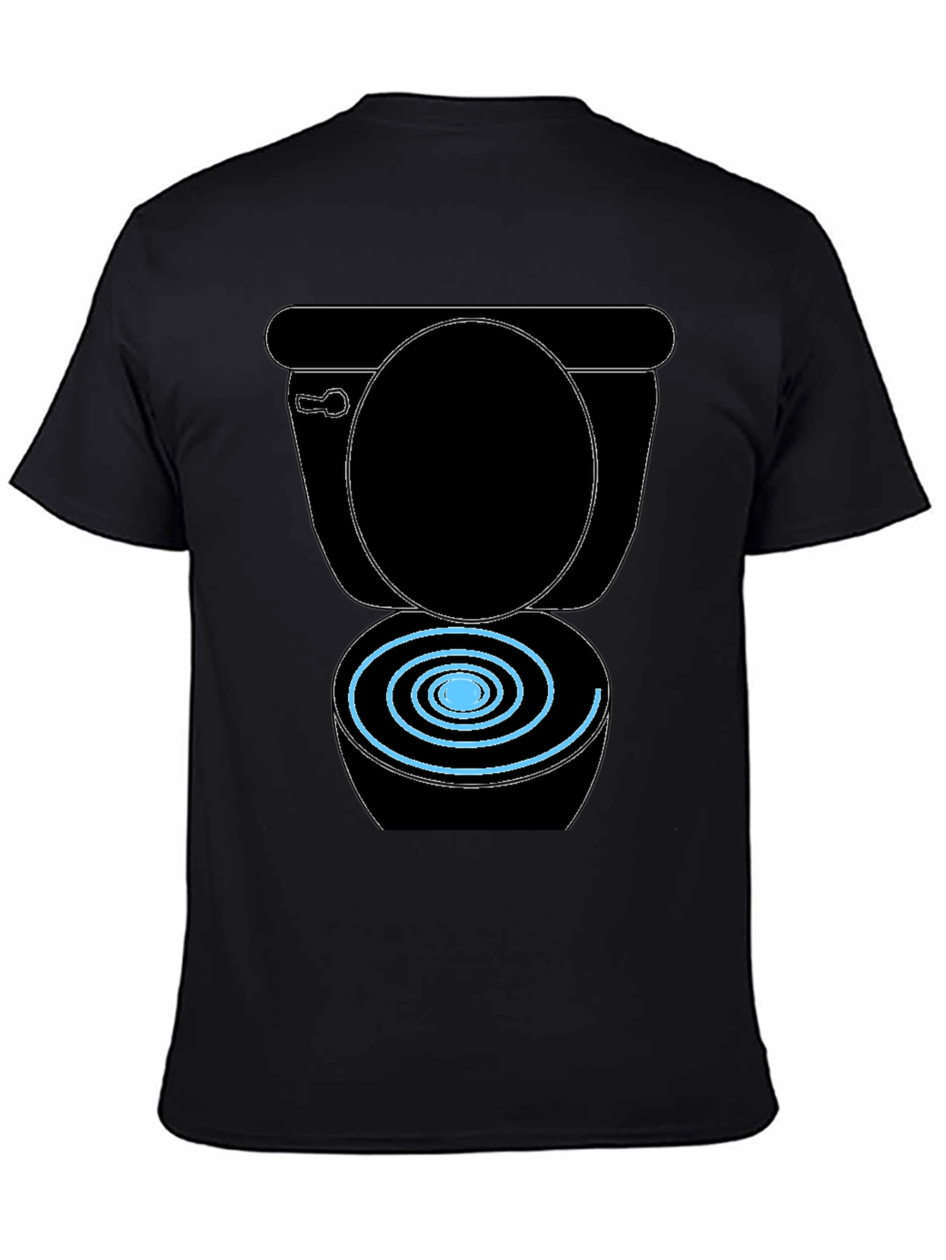 Toilet Humor Black Graphic Tee