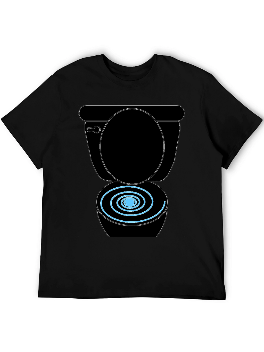 Toilet Humor Black Graphic Tee
