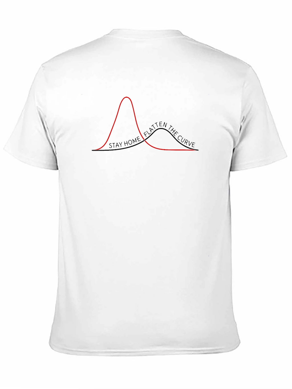 Stay Home Flatten The Curve Graphic Tee