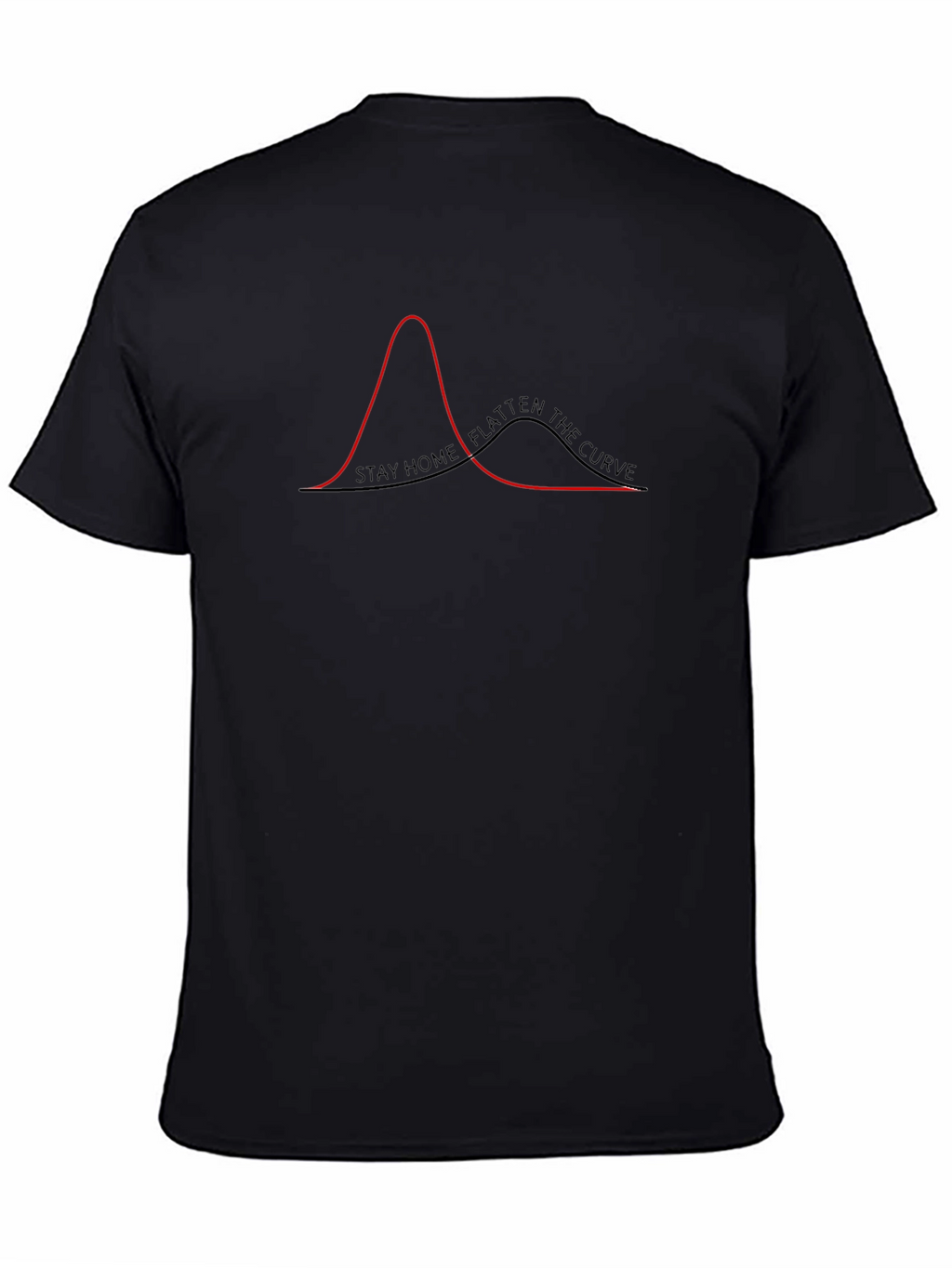 Stay Home Flatten The Curve Graphic Tee