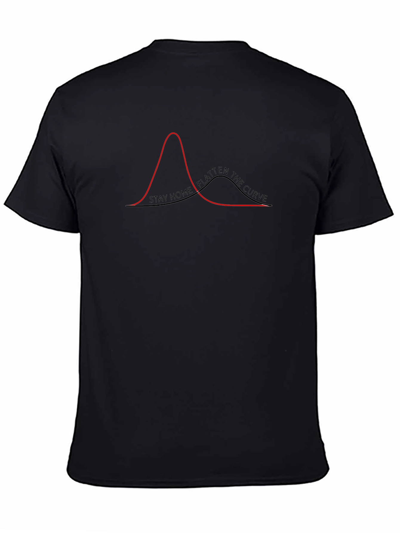 Stay Home Flatten The Curve Graphic Tee